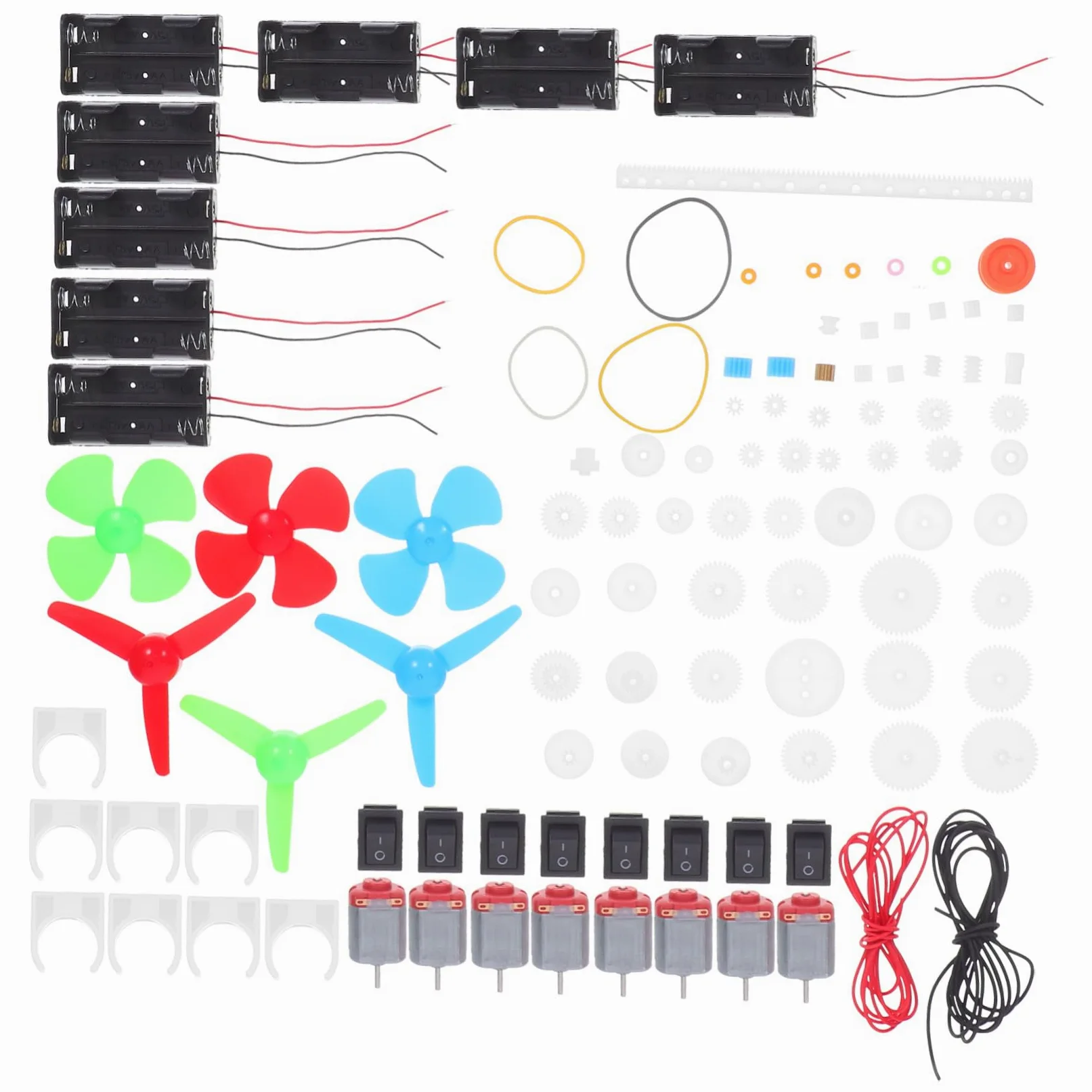 ifundom Kit di Esperimenti di Circuiti con Ingranaggi Meccanici in Plastica Set di Costruzione Elettrica per Adolescenti e Ragazzo Ragazza per Divertenti Esperimenti di Fisica e Scienza Fa