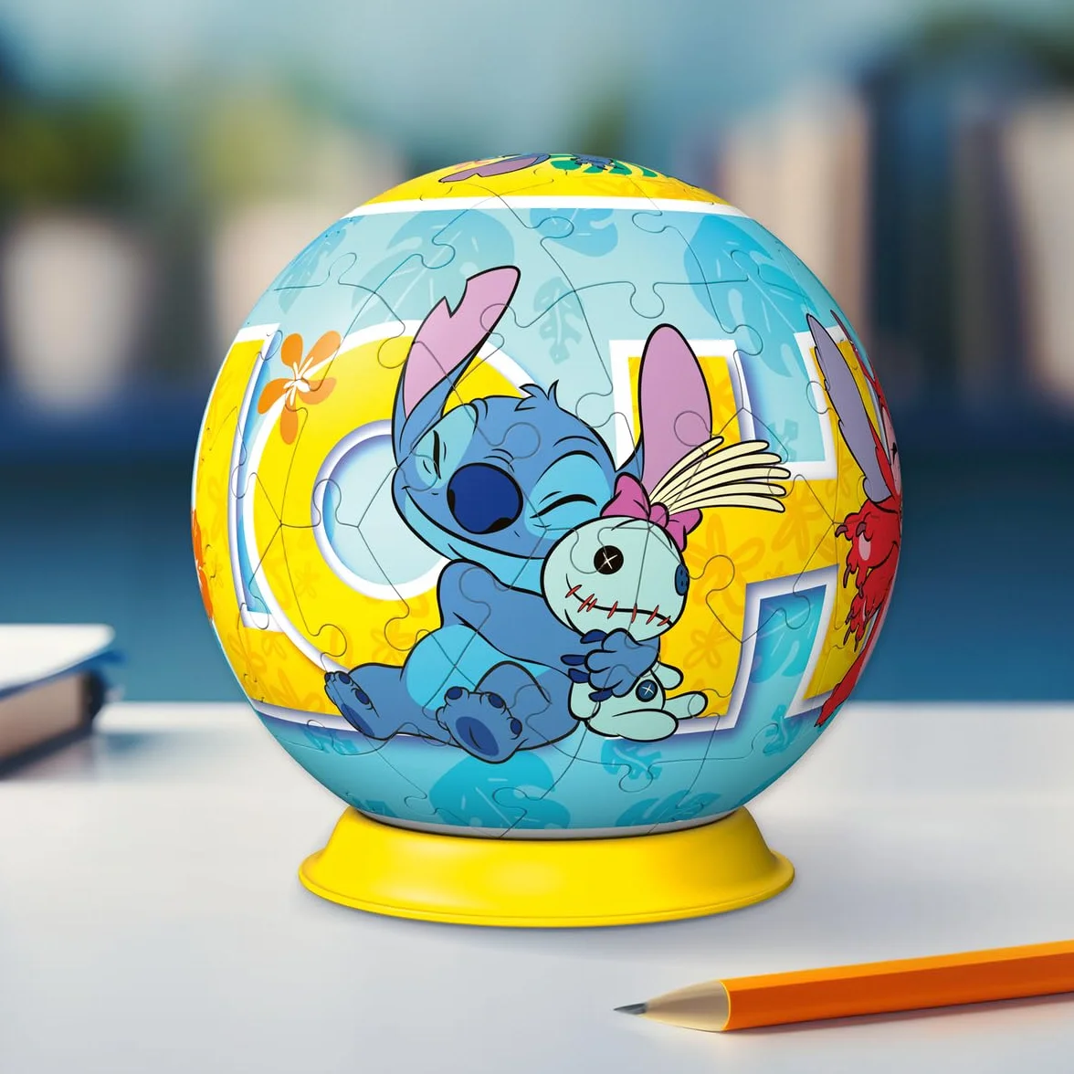 Ravensburger - Puzzle 3d Stitch Sferico | Puzzle 3d Bambini 6 Anni O Più | Regalo Stitch Bambina E Bambino 73 Pezzi | Giochi Bambini 6 Anni Sferico Da Disney