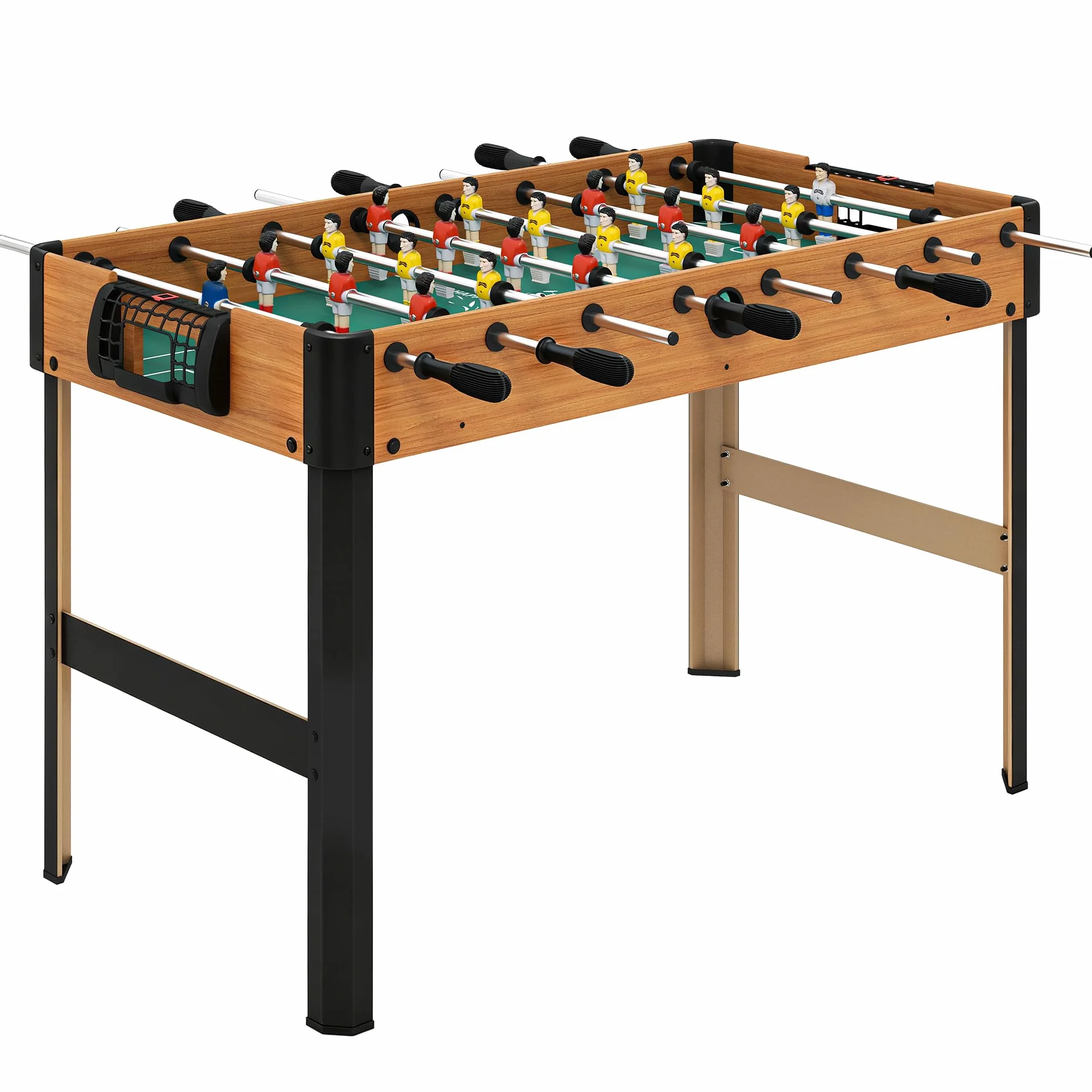HOMCOM Biliardino Calcio Balilla per Bambini con Manopole Antiscivolo, Segnapunti e Palline Incorporate, 118x104x69cm