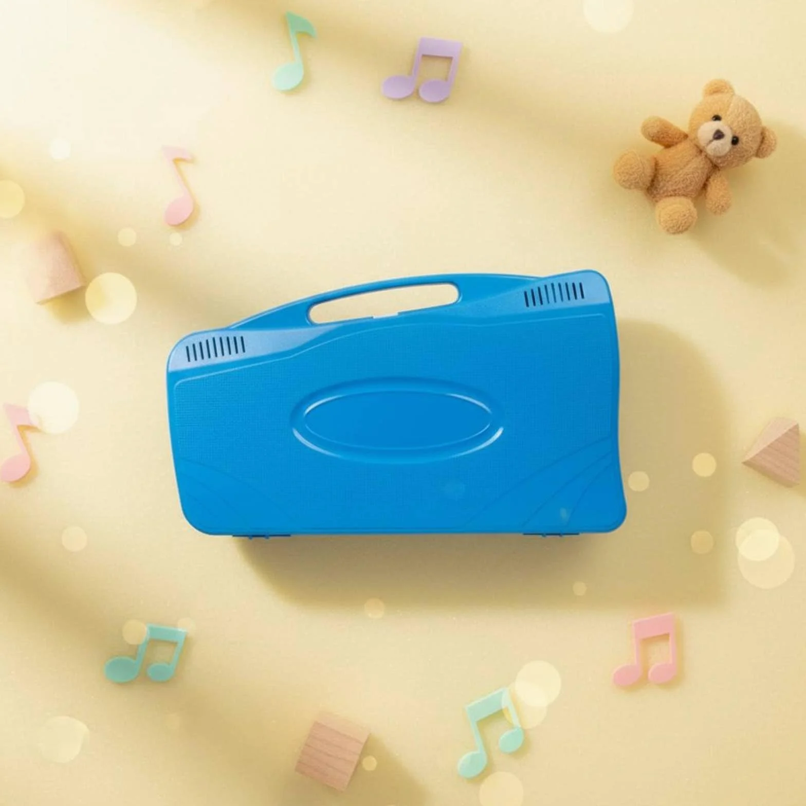 Xilofono Bambini Kit Musicale 25 Note Metallofono Strumento per Apprendimento con Custodia a Trasporto Bacchette E Canzoni Barre Alluminio Base Adatto, Blu