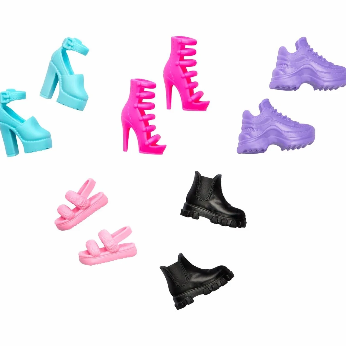 Barbie Fashion Pack - HWV71 - Confezione da 5 Pezzi di Scarpe, Tacchi, Scarpe per Bambole Barbie