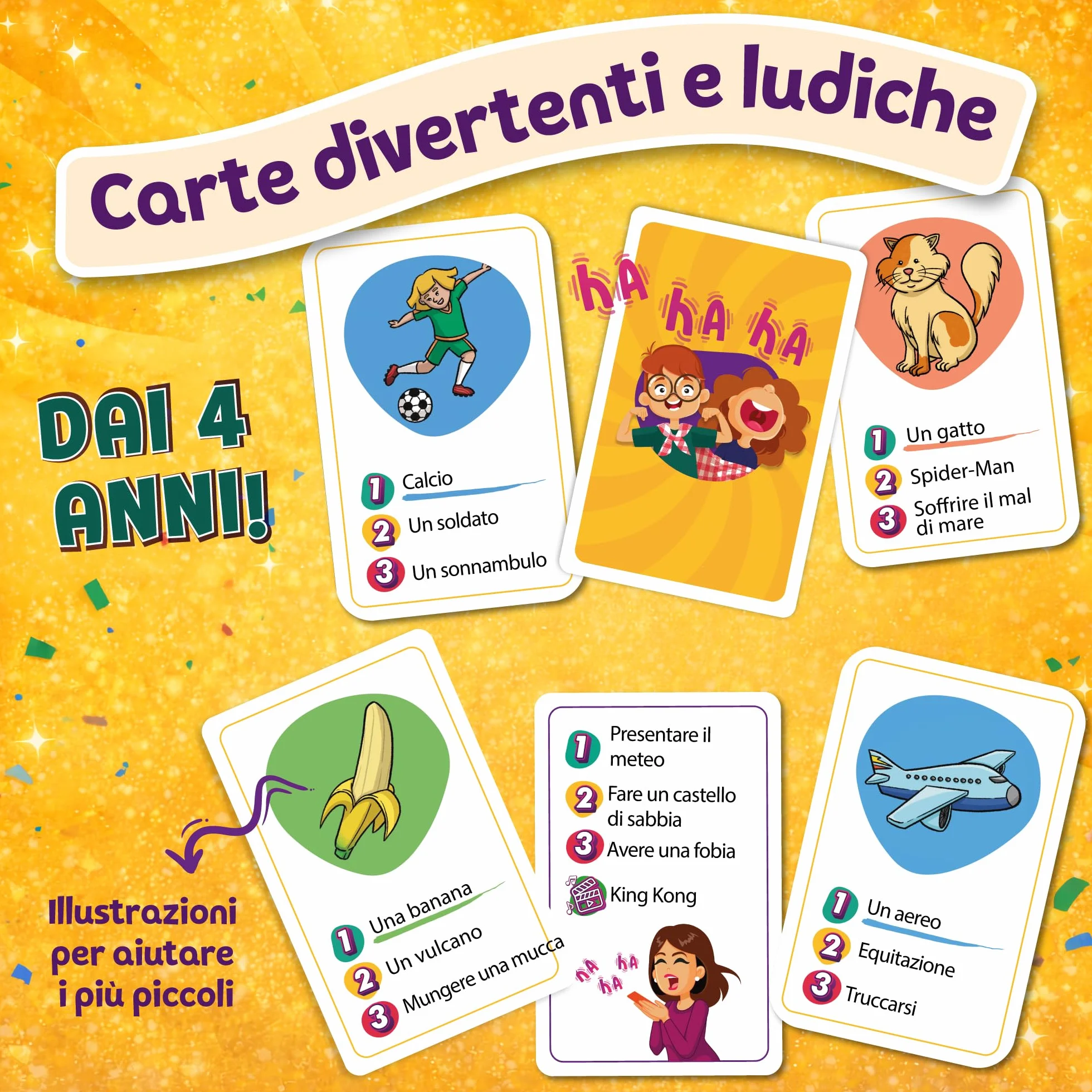 ZENAGAME Generazione Mimo, 120 Carte Da Gioco Per Bambini - 400 Mimi, 4-99 anni