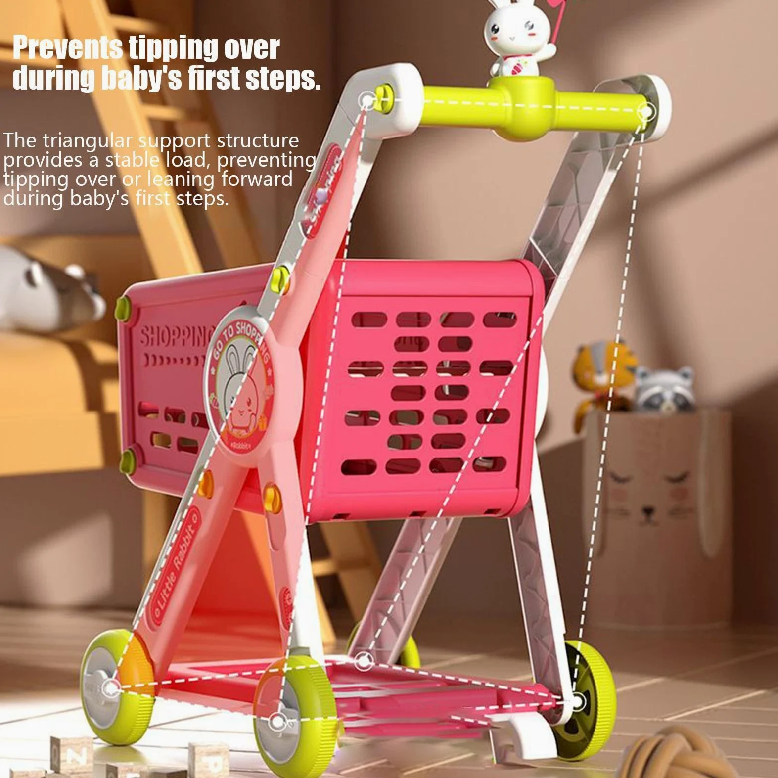 Carrello Spesa Bambini Cucina Finti Educativi Interattivi | Carrello Spesa Finto Bimbi Cucina Finti Di Ruolo Carrellino Per Bambini E Bambine Prescolari Studenti Della Scuola Materna