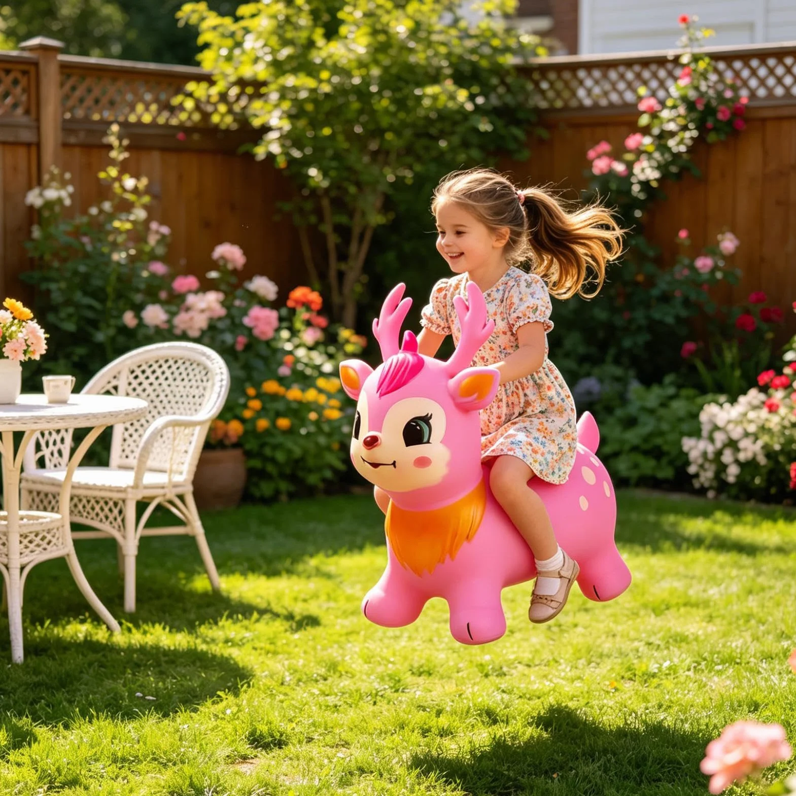 Cavallo Gonfiabile a Molla | Cavallo Saltarello Gonfiabile per Bambini,Giocattoli Animali Rimbalzanti e Saltellanti per Bambini | per Uso all'Aperto, a Casa, per Scuola Materna, Cameretta, Centro Gioc