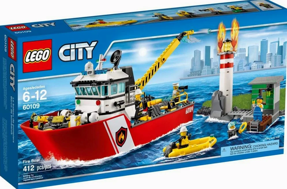 LEGO 60109 - City Pompieri Motobarca Antincendio