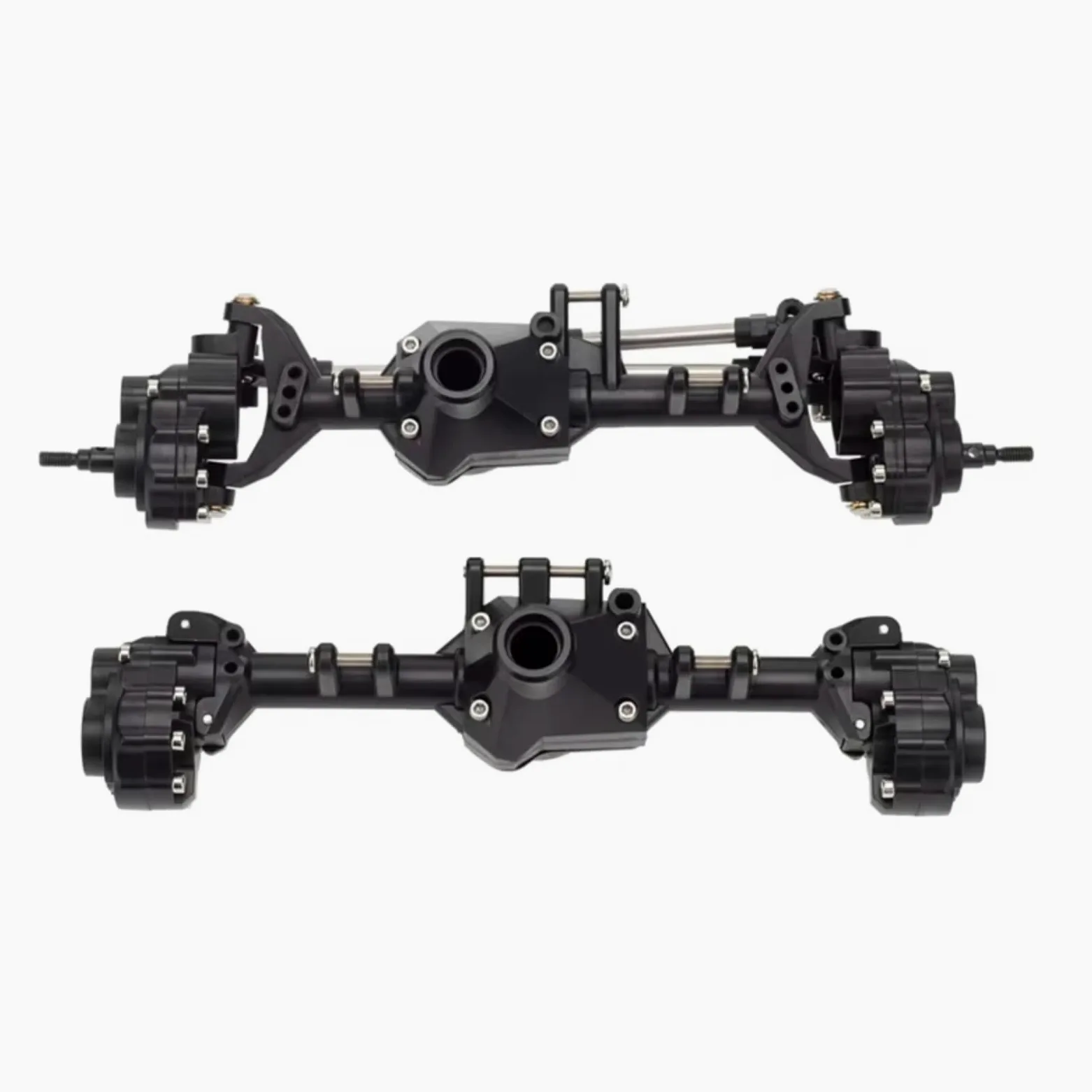 Compatibile Con Traxxas Per TRX-4 1/10 RC Crawler Cars Parti Di Aggiornamento Set Alloggiamenti Per Assali A Portale Anteriori E Posteriori Integrati In Metallo Accessori