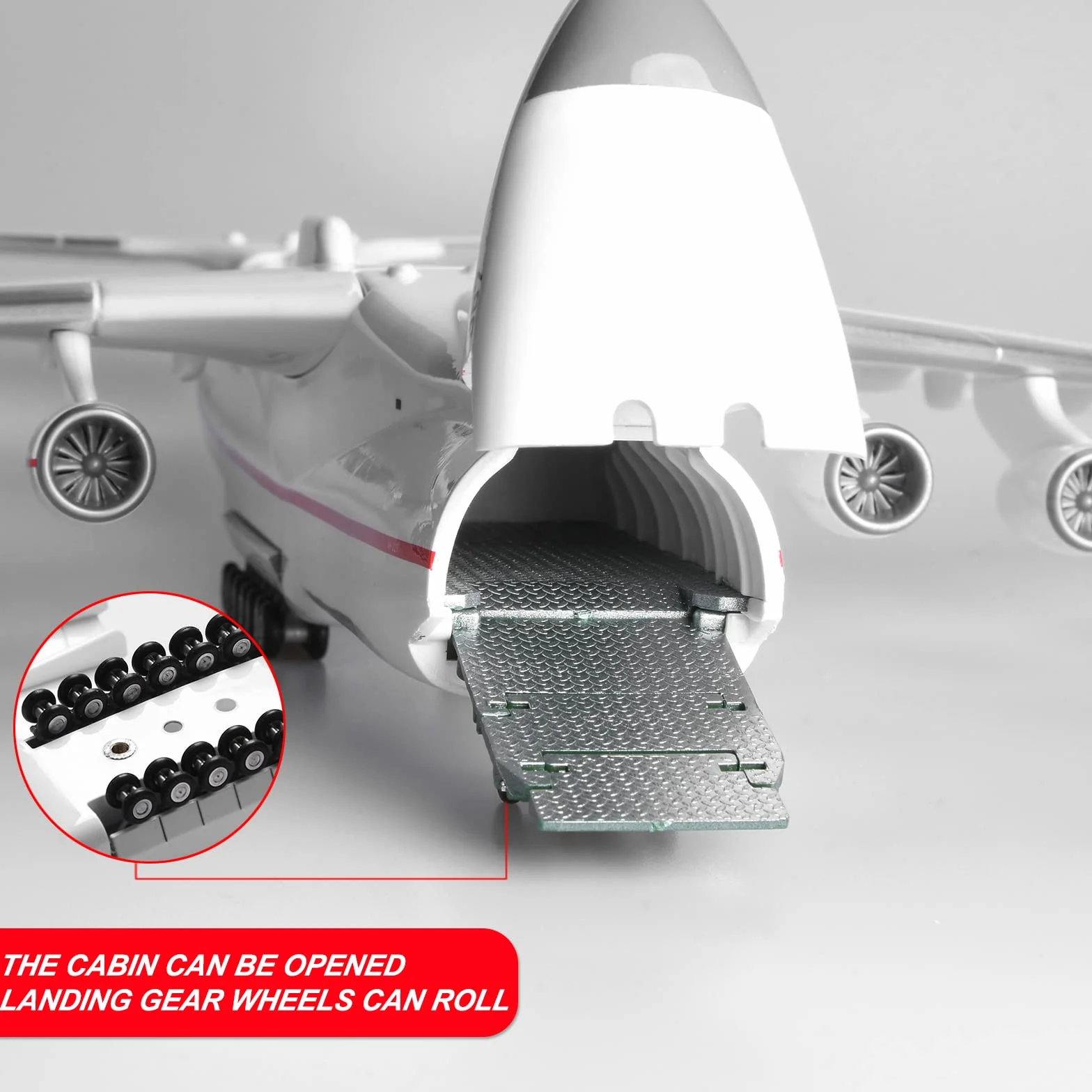 1:200 Scala An-225 ANTONOV Trasporto con Spaceshuttle BURAN Resina Aircraft Diecast Modello per la Collezione