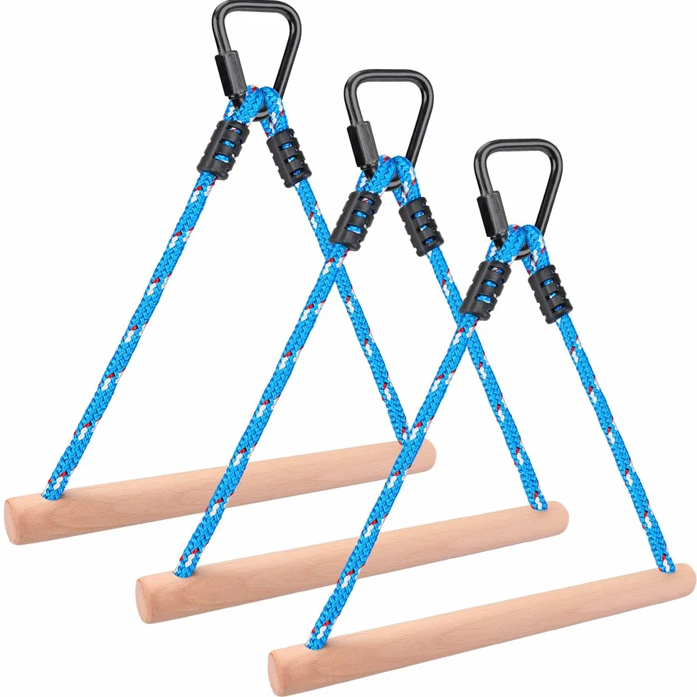 Miuphro Besthouse 3 Ninja Monkey Bars Obstacle, Obstacle Course Bars, Outdoor Play Set, Swing Accessory…