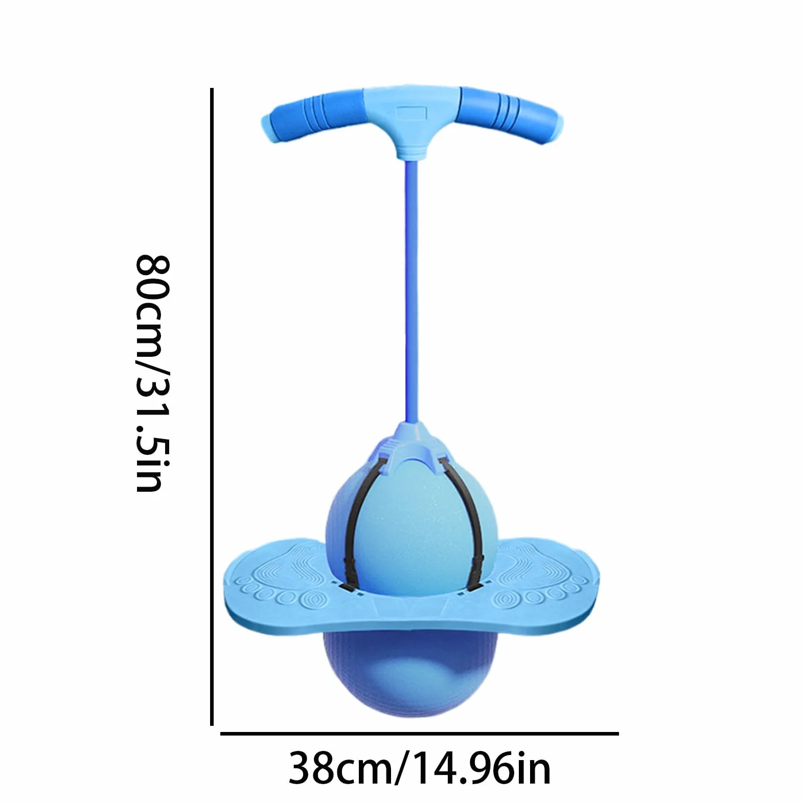 Hopping Ball Toy - Balance Jumping Exercise Ball for Kids Play | Inflatable Bouncy Seat with Handle Grip, Inflatable Bounce Seat, Active Indoor Outdoor Activity Toy for Preschool Backyard Fun