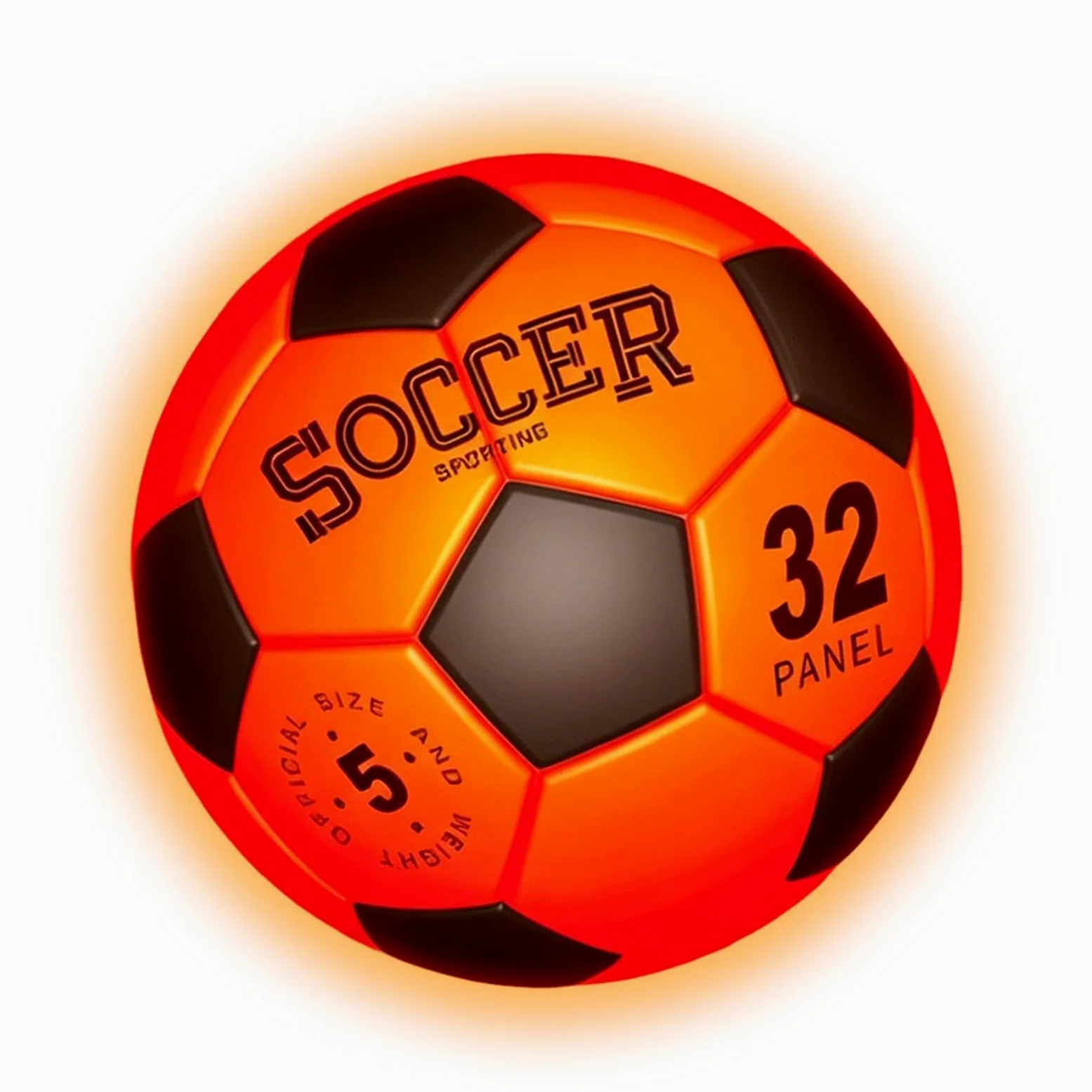 Pallone da Calcio Luminescente Ricaricabile Misura 5 Pompa Inclusa | Giochi di Calcio LED Luminosi Per Ragazzi Adolescenti Adulti Esterno Giardino Prato Cortile Percorso Spiaggia Compleanno