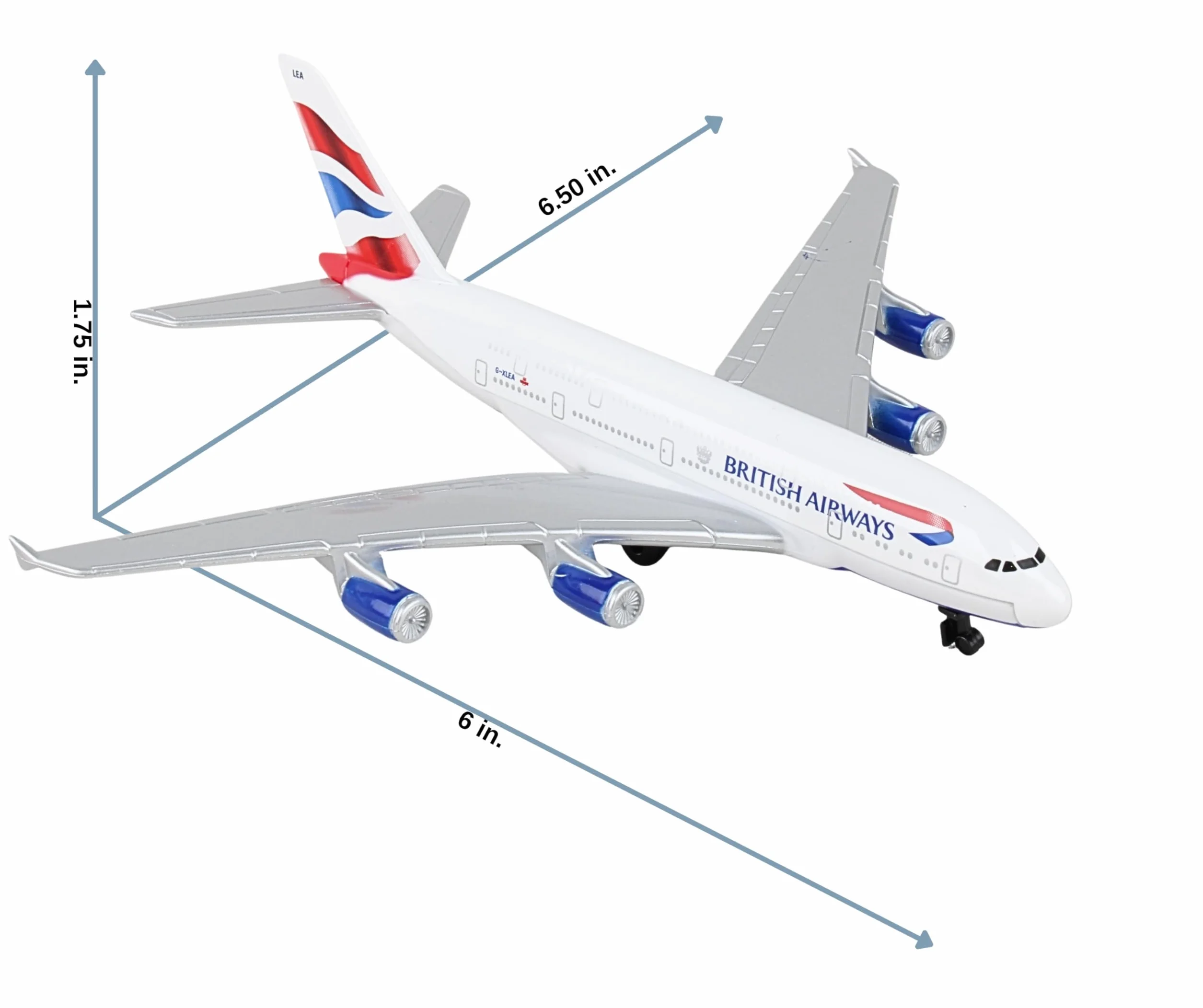 Herpa Toys British A380 Samolot Miniatura Plastik 3+