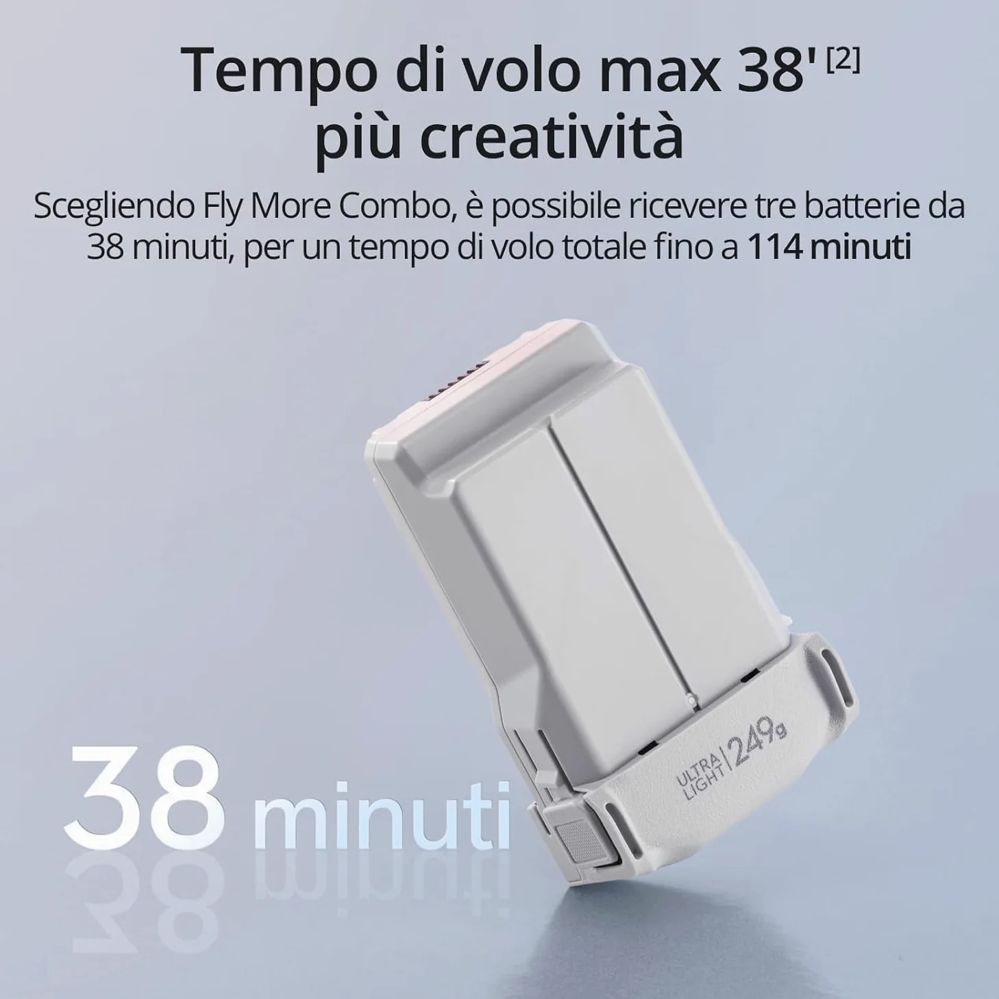 DJI Mini 3 Bundle – Mini Drone con Fotocamera Pieghevole e Leggero con Video in 4K HDR, Autonomia di 38 Minuti, Riprese Verticali Native e Funzioni Intelligenti
