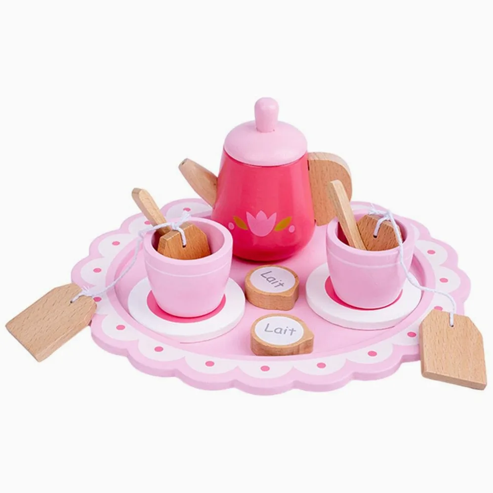 Generic Set di Cibo per Bevande Al Latte in Miniatura per Casa Delle Bambole Da 12 Pezzi per Bambole, Tè rosa, Taglia unica