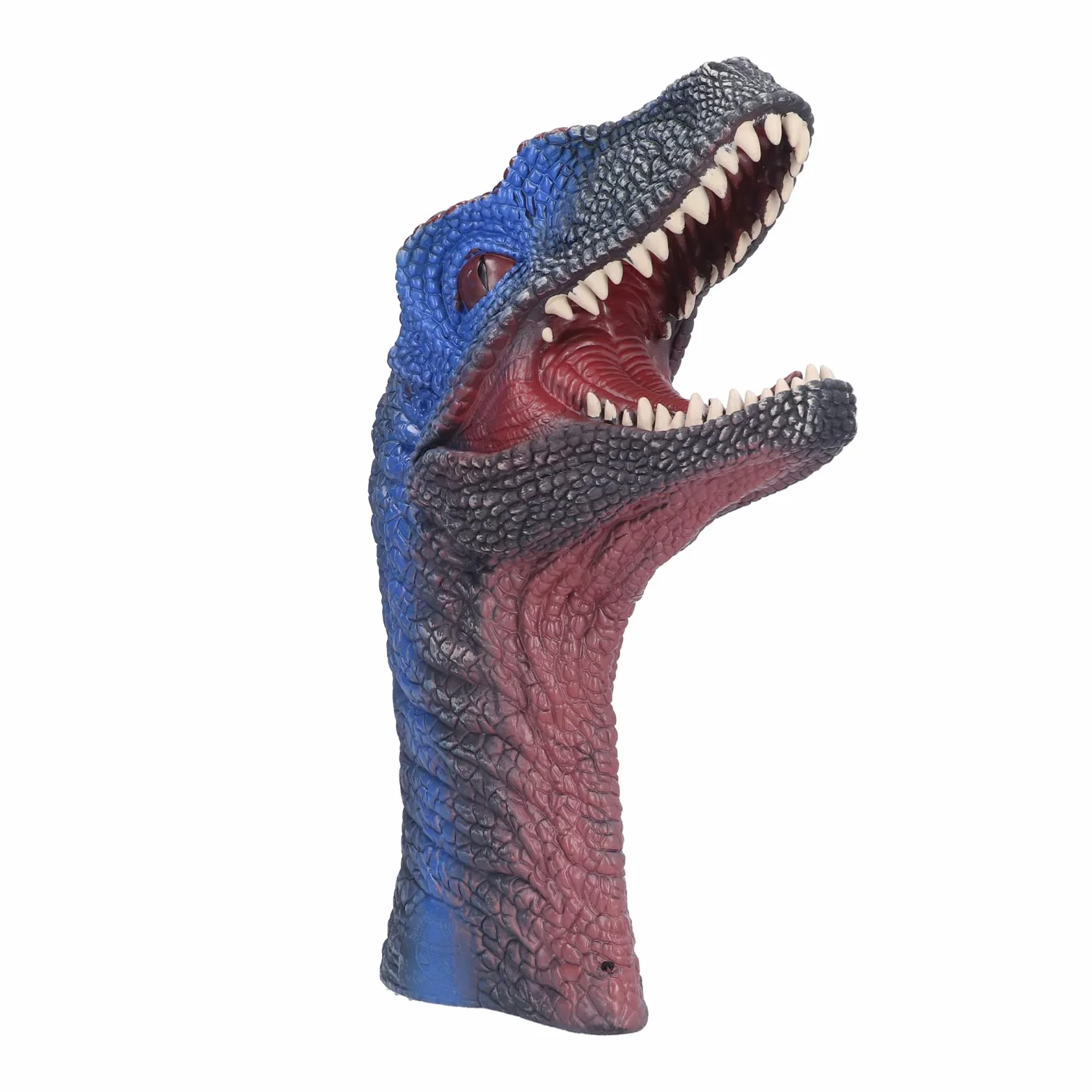 Burattino a Mano a Forma di Dinosauro, Giocattolo Interattivo in Morbida Gomma Atossica per Bambini