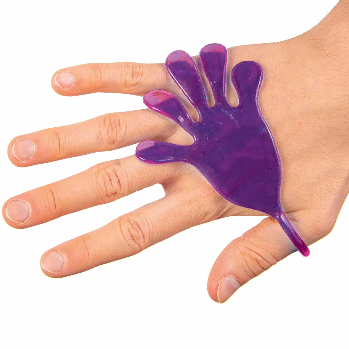 CRAZE MAGIC SLIME, Sticky Hand 12-pack - Sticky Hand per bambini XXL, 12x mani appiccicose per bambini con groff e glitter, super appiccicose ed elastiche