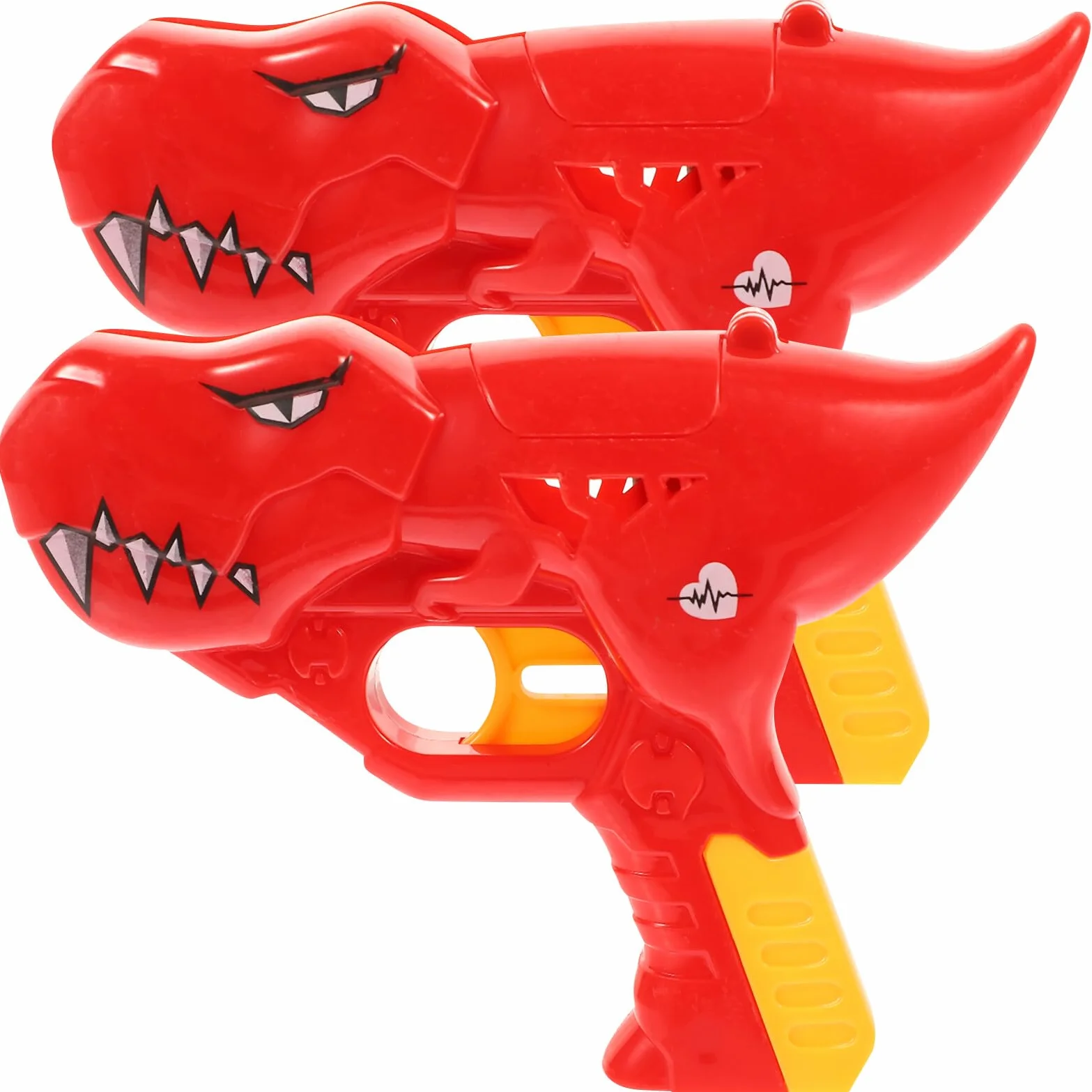 ERINGOGO Giocattolo Porta Lecca-Lecca Robot Dinosauro Rosso 2 Pezzi, Spara Lecca-Lecca Divertente per Feste, Regalo Compleanno Pratico e Sicuro in Plastica Dura