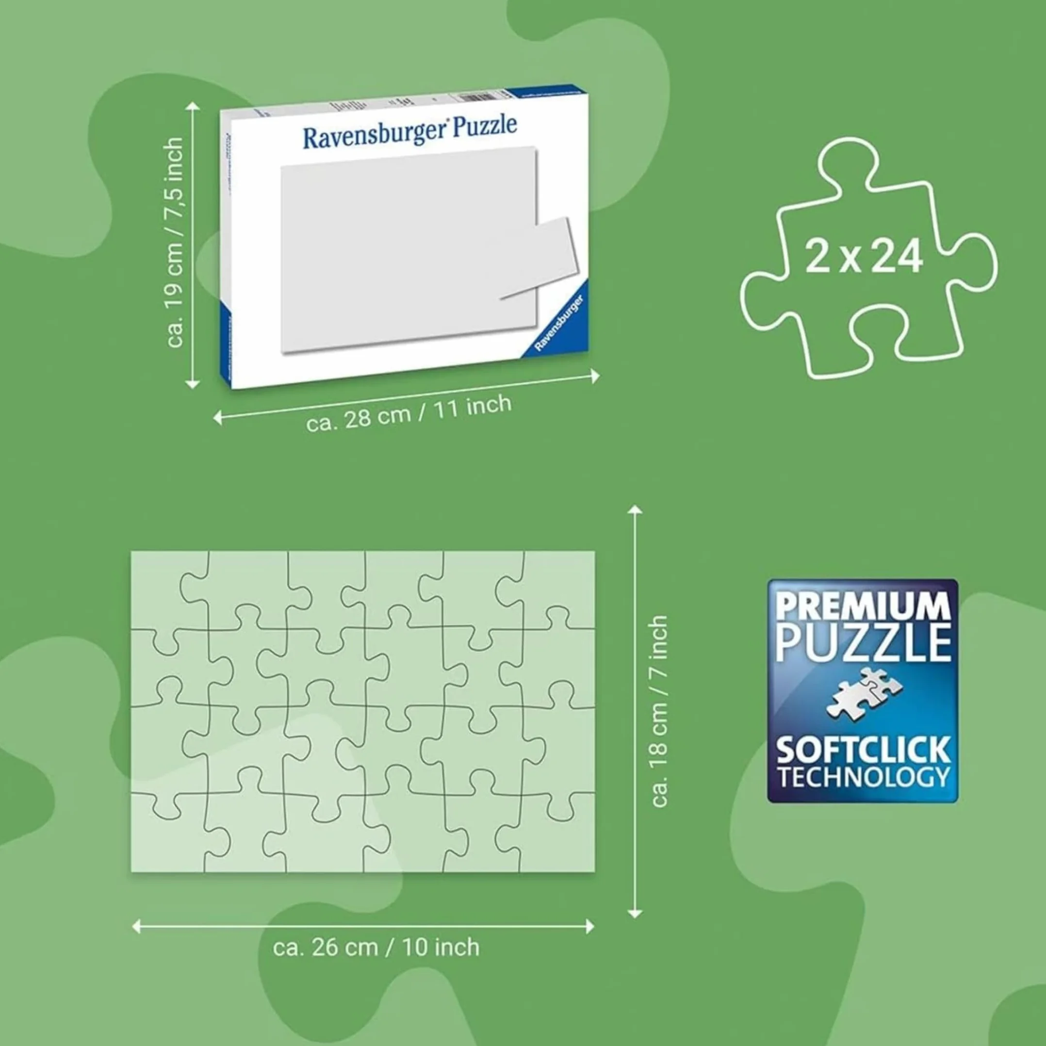 Ravensburger - Puzzle Bambini 4 Anni 2x24 Pezzi, Paw Patrol - Puzzle 4 Anni, Collezione Paw Patrol, Include 2 Puzzle 24 Pezzi, Giochi Educativi, Idee Regalo