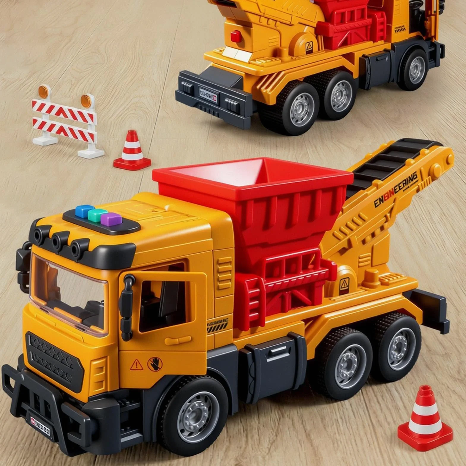 Giochi da cantiere Veicolo trasportatore ribaltabile con suoni e | Camion Giocattolo per Trasporto Sabbia Per Bambini Ragazzi Adulti Fattoria Sabbia Terra Pista Corsa Festa Di Compleanno