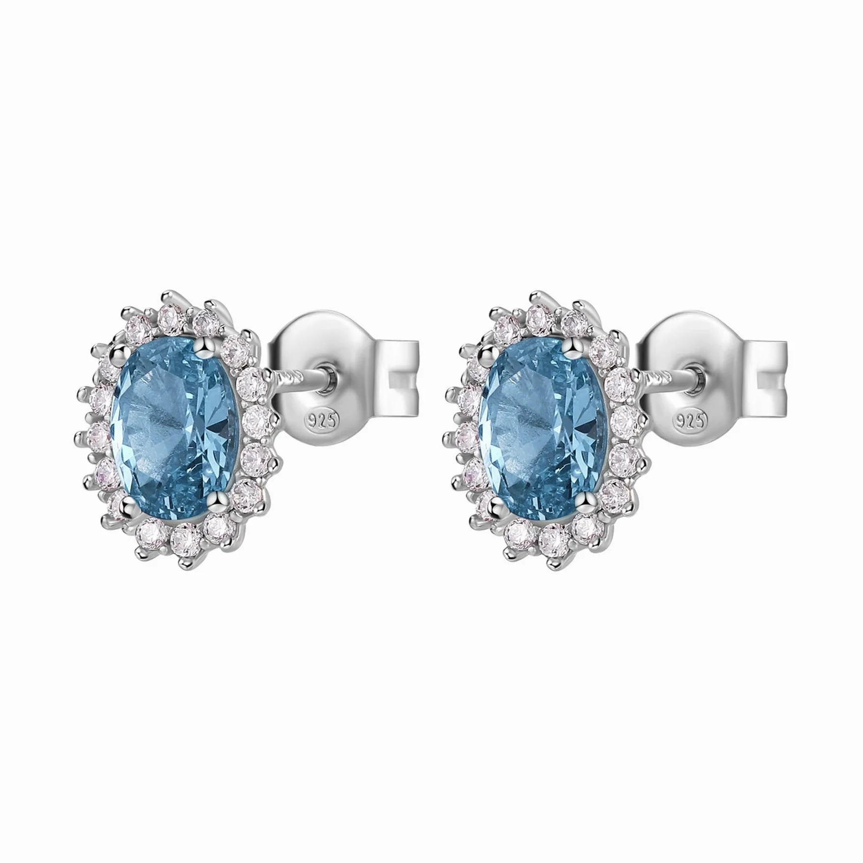 Brosway Orecchini Donna a Lobo in Argento | Orecchini A Lobo Con Cloud Light Blue | Collezione FANCY - FCL17