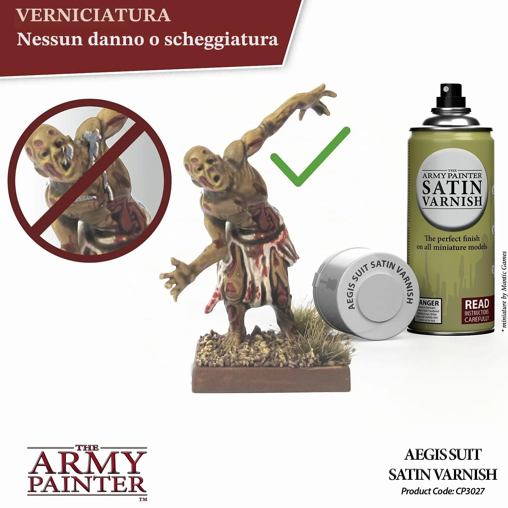 The Army Painter, Colour Primer Aegis Suit Satin Varnish, 400 ml Vernice Satinata - Vernice Modellismo Plastica per Miniature Fantasy, D&D e Warhammer