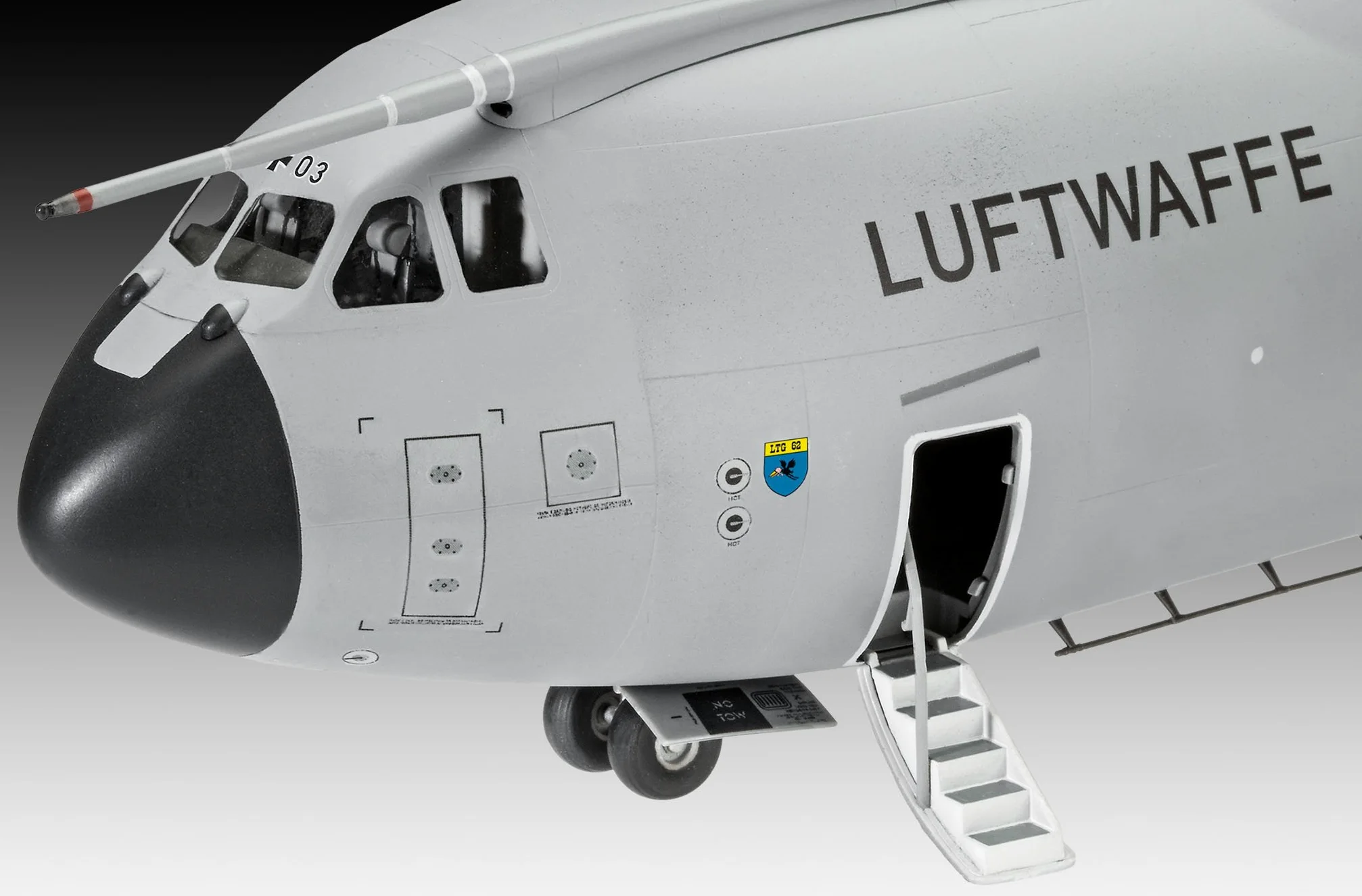 Revell 03929 Airbus A400M ATLAS scala 1:72 non costruito/non verniciato Kit modello in plastica