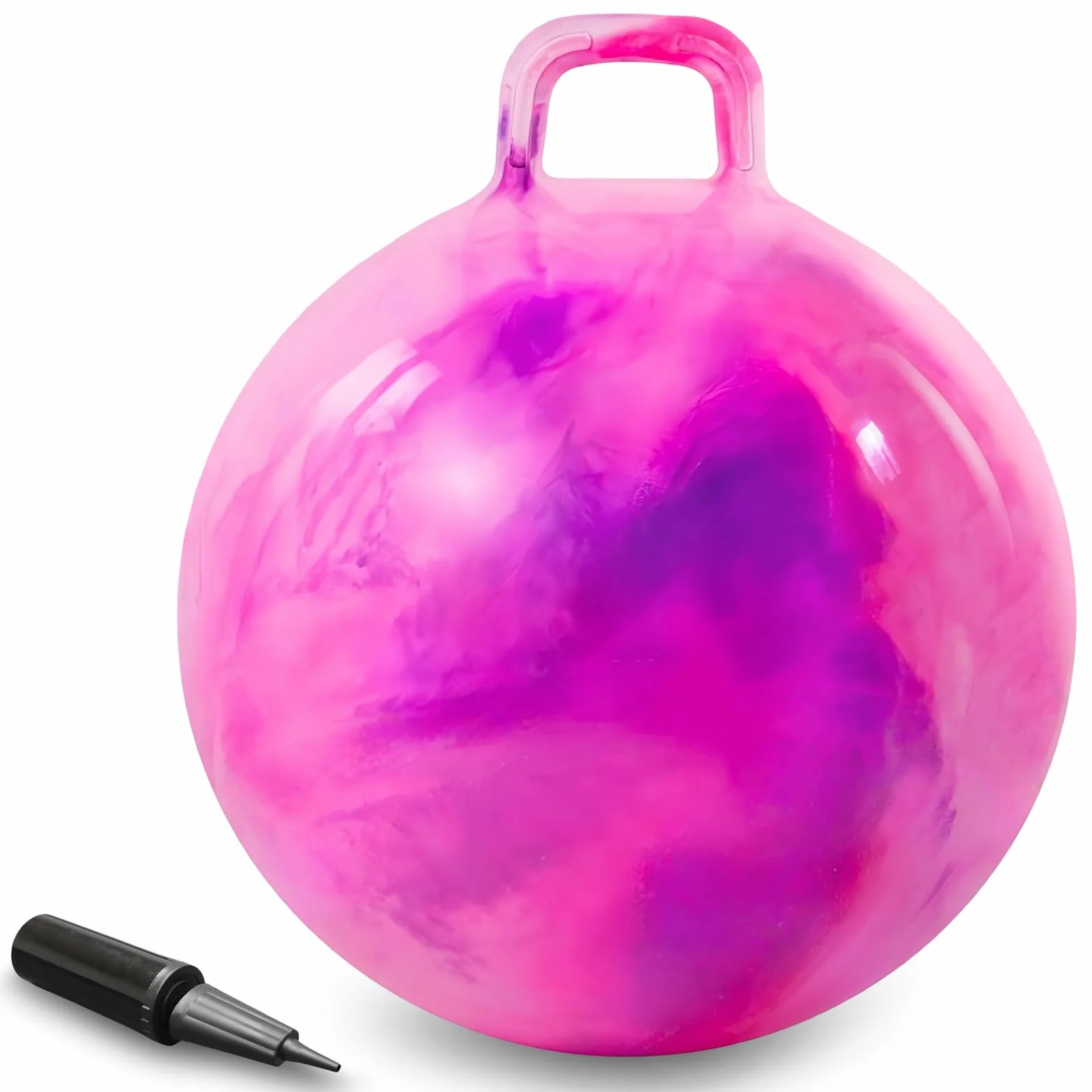 Pallone da Salto, Planet Palla da salto, Spazio Tramoggia con Pompa, per bambini dai 3 agli 8 anni, diametro 45 cm, Rosa Viola