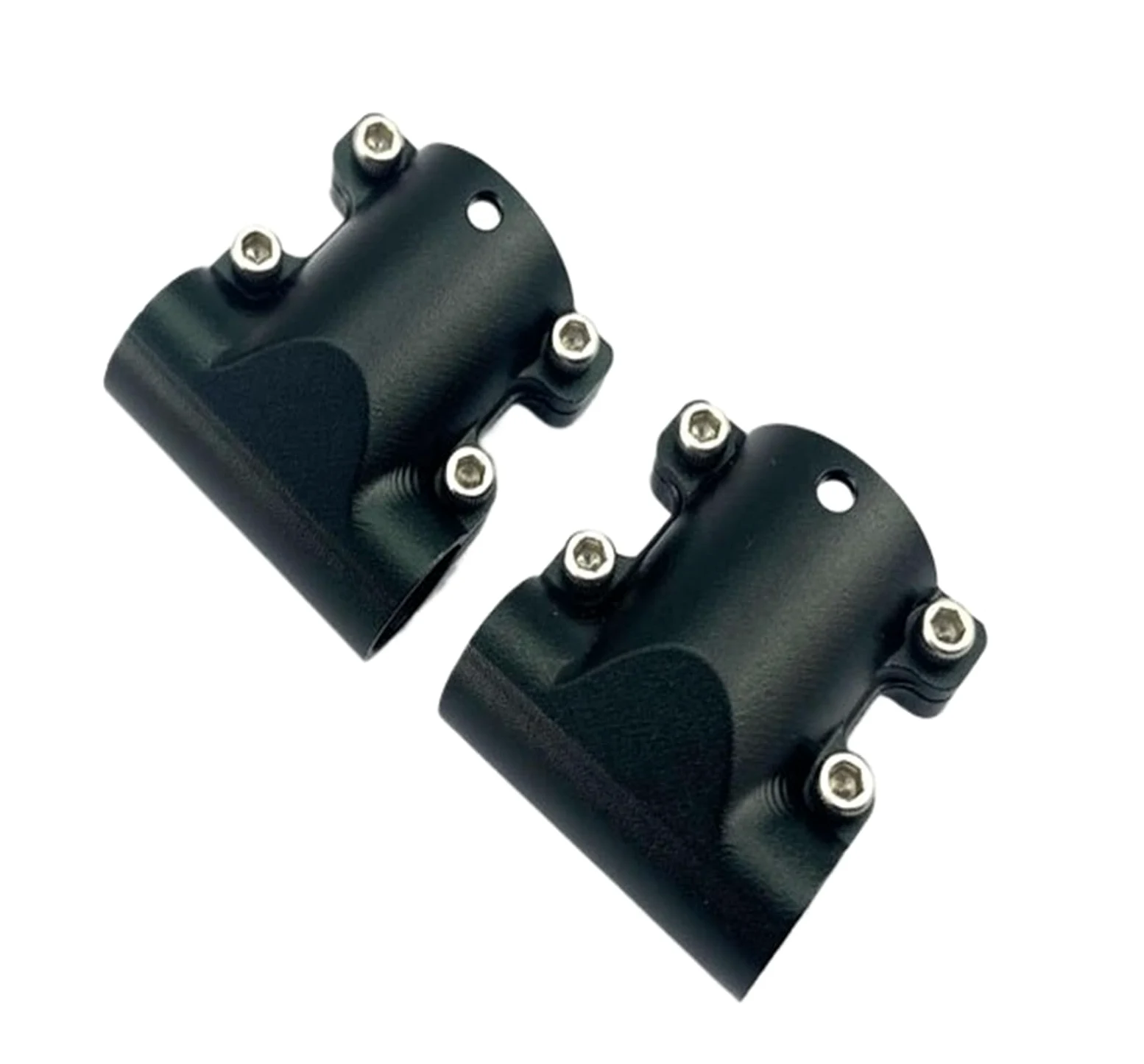 Giunto A T Da 16 A 10 Mm, Alluminio For Carrello Di Atterraggio Di Droni | Lavorato a CNC, parete da 3 mm, viti di fissaggio adatte for tubi da 16 e 10 mm.