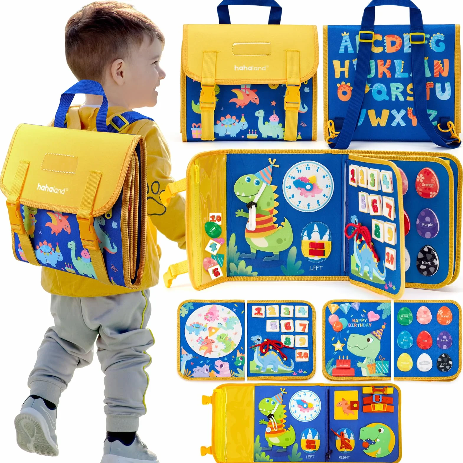 Montessori Busy Board Pannello Sensoriale 18 attività Giochi Educativo Bambini 2 3 Anni