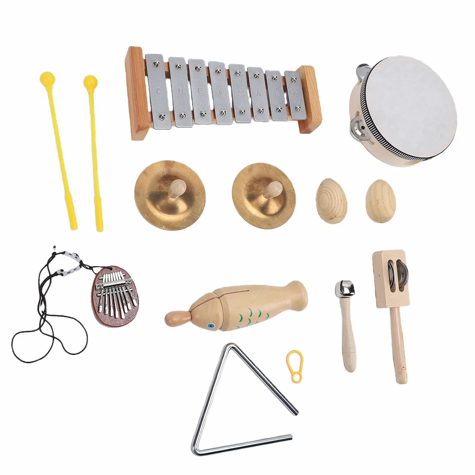 Topiky Kit di Percussioni per Bambini Set di Giocattoli Musicali per L'educazione Musicale Antica e il Tempo per Creare Legami