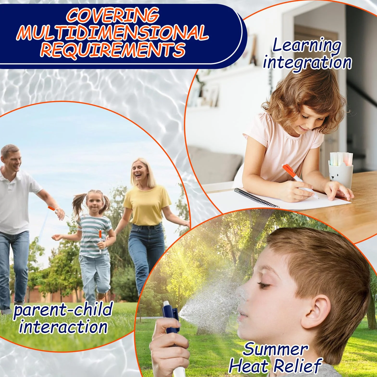 Confezione da 2 penne spray, penna spray d'acqua scrivi-cancella, penna 2 in 1, penna cancellabile, penna scherzo, penna scherzo, penna pressata, per ufficio scolastico