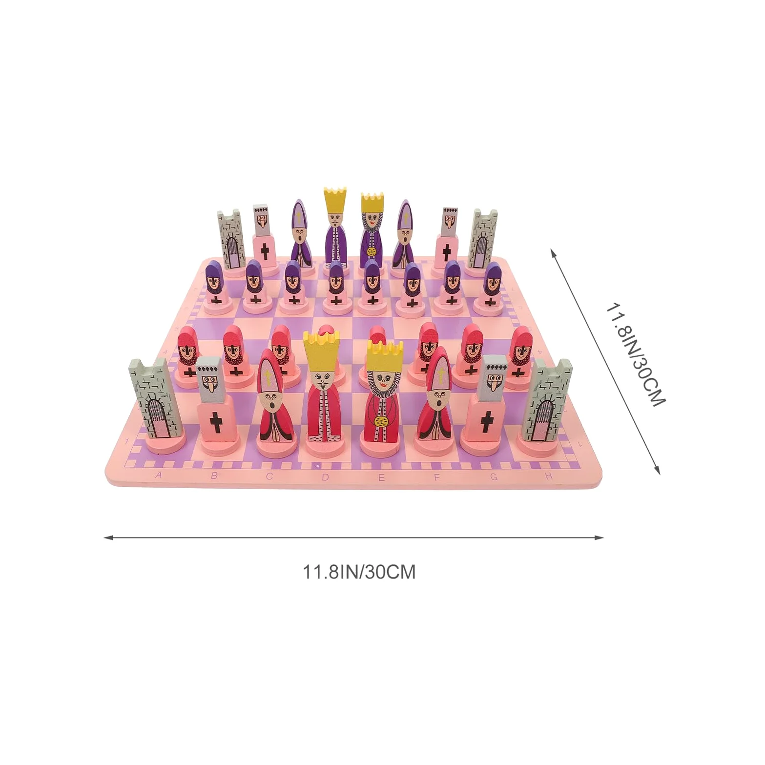Scacchiera Magnetica da Viaggio Set di Scacchi Pieghevole in Materiale Sintetico Porpora senza Sbavature , Gioco Educativo per Ragazzi e Adulti