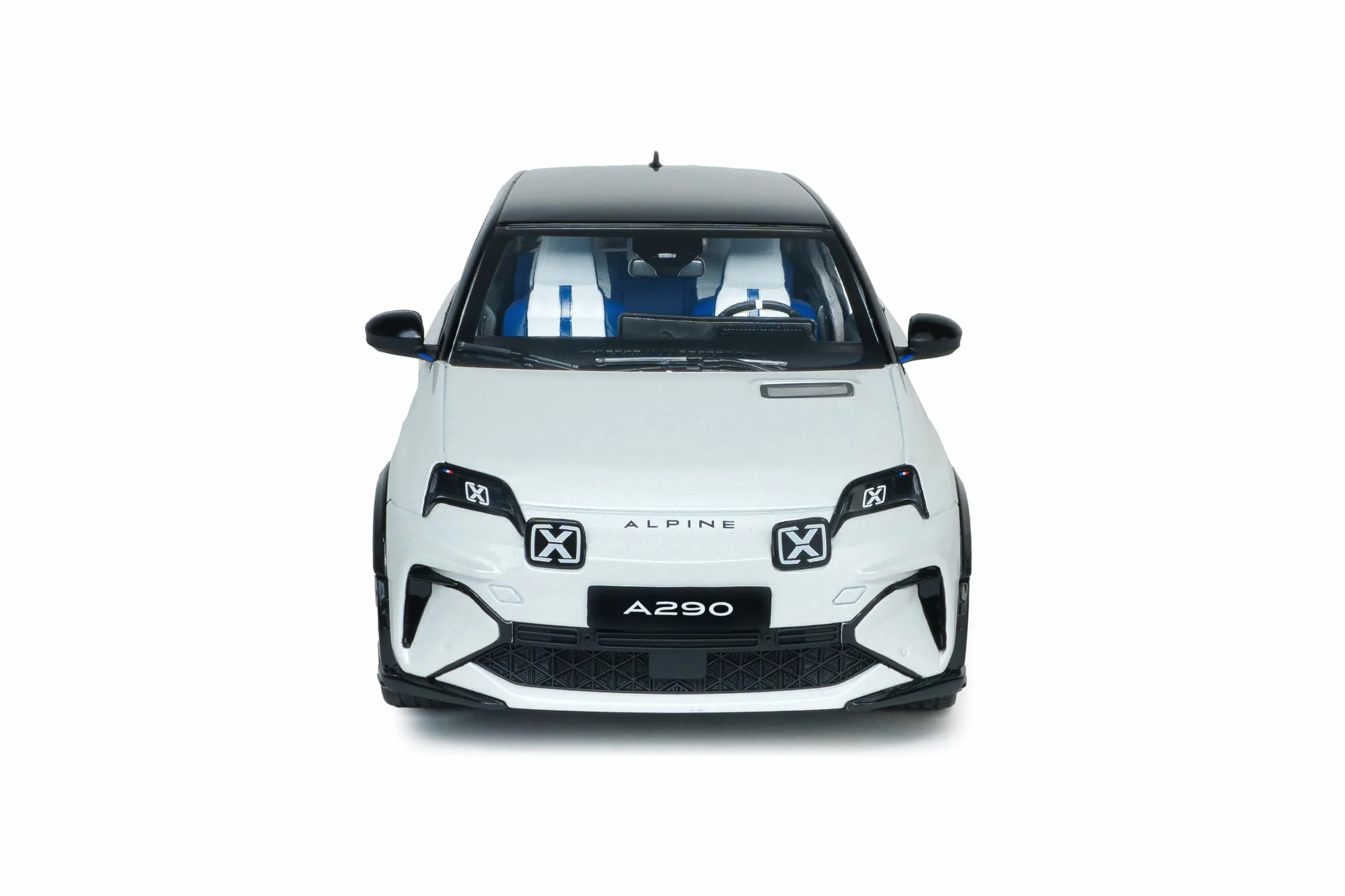 Solido Alpine A290 GTS 2024 - Modellino di auto Die-Cast, con base in plastica, modello da collezione, colore: bianco, 1:18