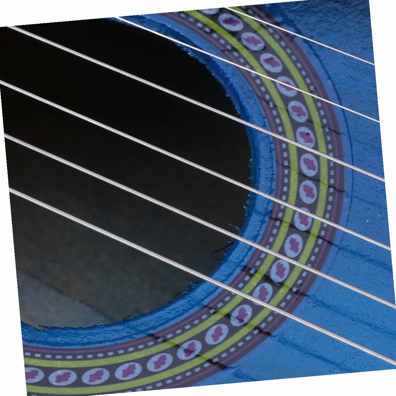 Chitarra Giocattolo Blu in Legno 23 Pollici per Bambini | Strumento Musicale Educativo, Design Creativo e Superficie Liscia, Back To School Party