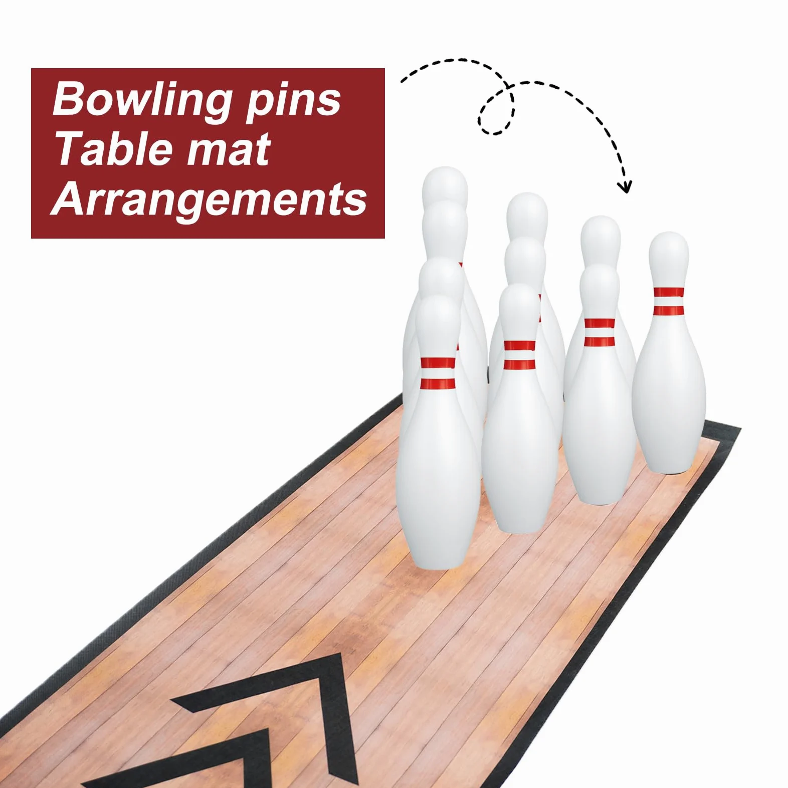 Set da 2 mini bowling con piroli da bowling e palla set per casa, famiglia, amici, interni ed esterni
