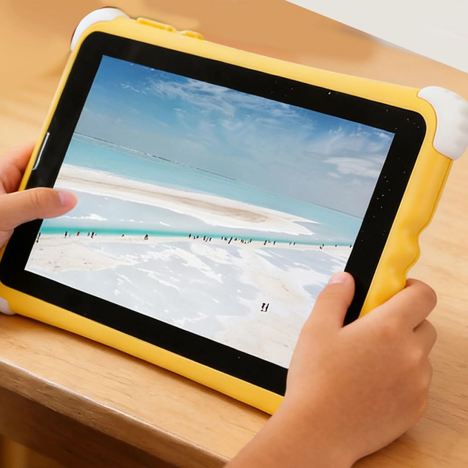 TARSHYRY Tablet per Bambini, Schermo HD 11 Pollici con Custodia Protettiva Robusta e Supporto, Memoria ROM Espandibile 128 GB per L'apprendimento dei Bambini, con Controllo Genitori e (YELLOW)