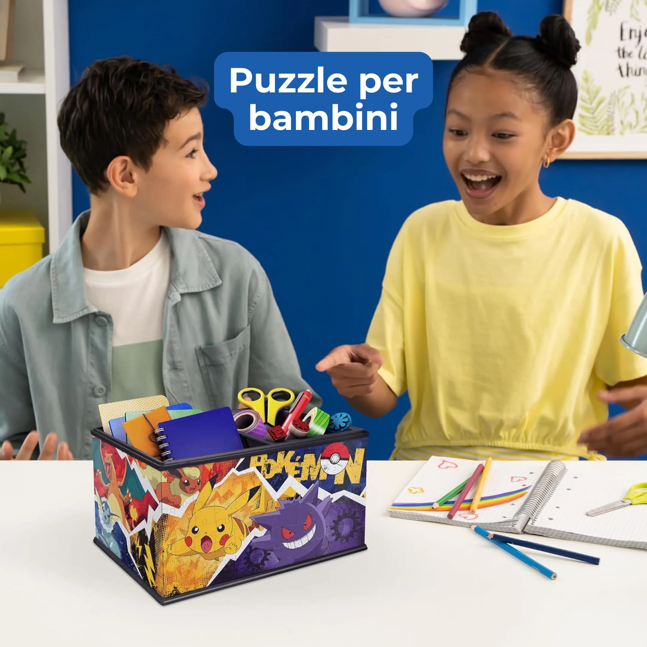 Ravensburger - Puzzle 3d Pokemon Storage Box | Puzzle 3d Bambini A Partire Dagli 8 Anni | Modellismo Da Costruire Bambini Di 216 Pezzi | Regalo Bambino 8 Anni E Più
