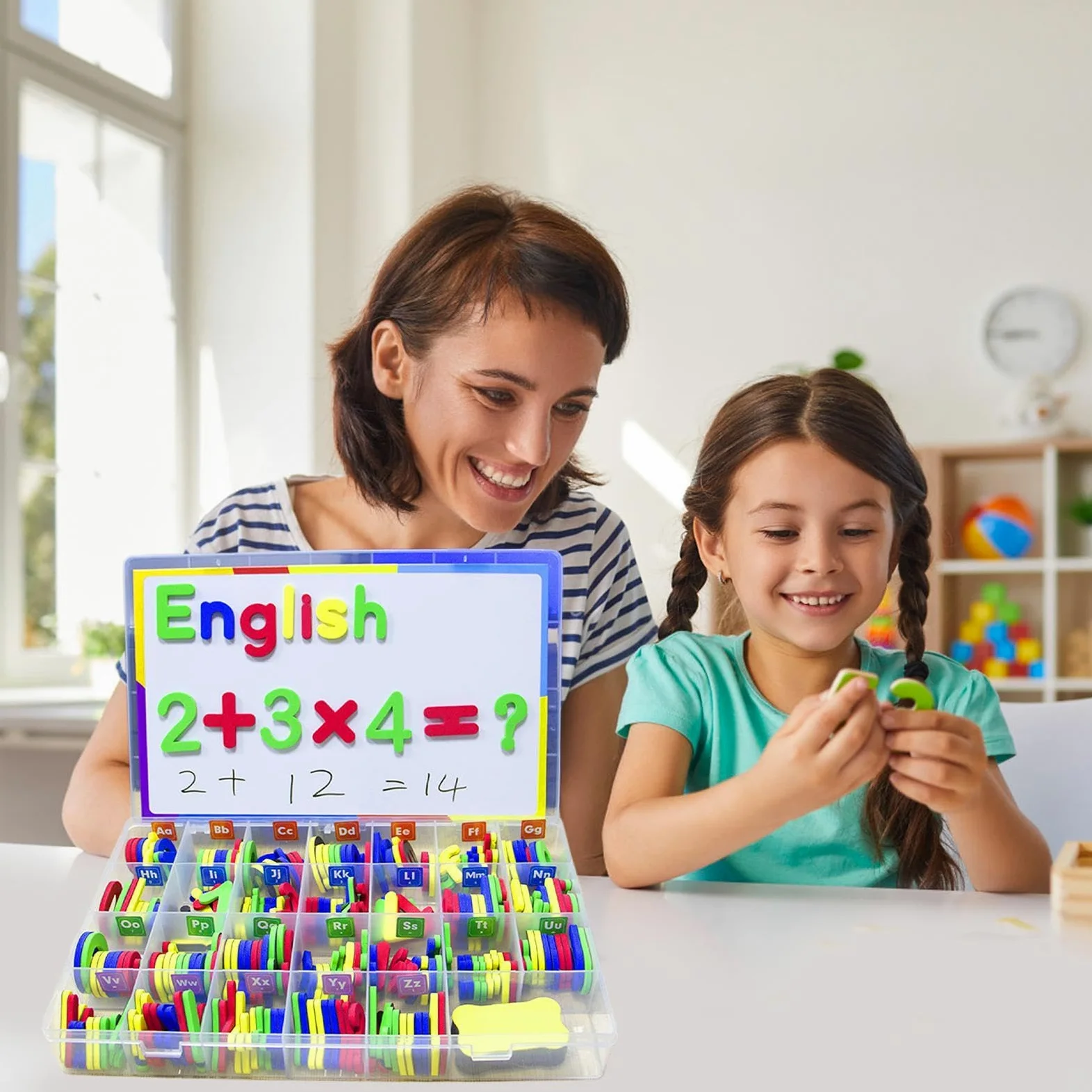 Magneti - Set Di Numeri Vibranti, Risorse Di Apprendimento | Magneti Divertenti Colorati, Migliorando Le Abilità Di Alfabetizzazione, Perfetti Per La Casa O La Sala, Id