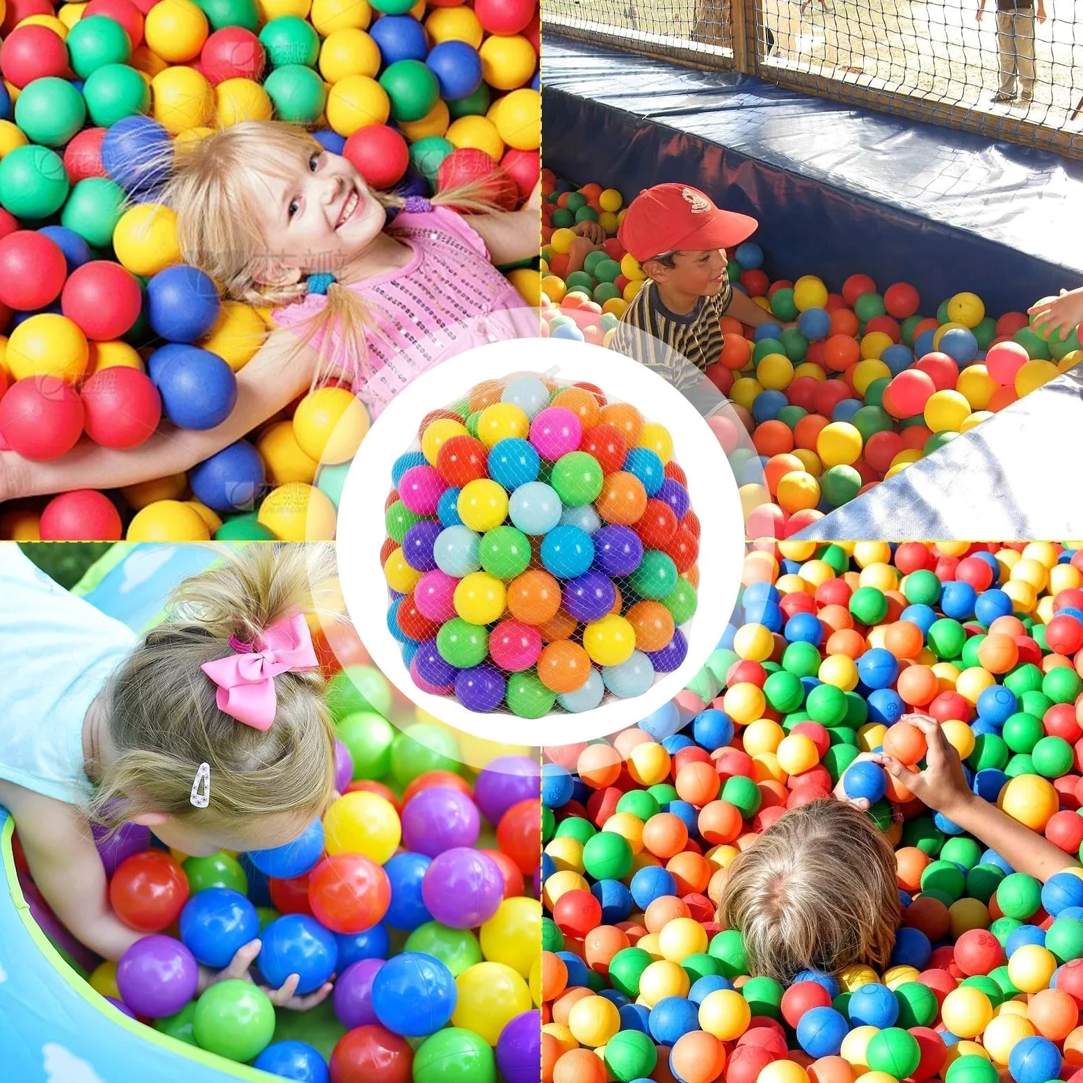 Grandi Palline da per Piscina di Palline 50 Pezzi Giocattoli Riutilizzabili | Palline da Vasca Antischiacciamento da 6,99 cm per Decorazione Festa Compleanno Box Tenda