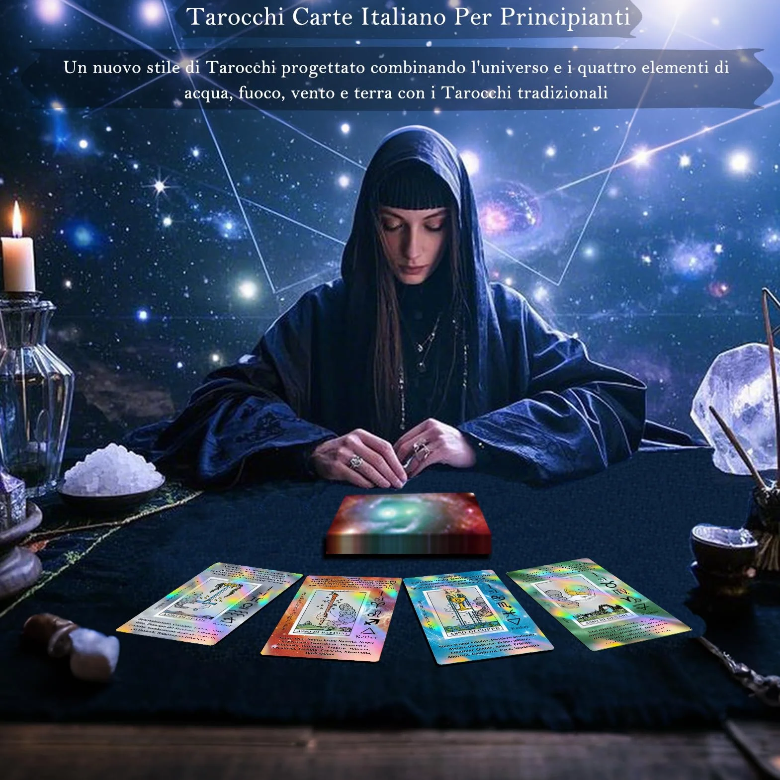 Smoostart Tarocchi Carte Italiano Per Principianti Con Significato, Guida, Parole Chiave, Elemento, Pianeta, Zodiaco, Chakra, Sì O No, Tono Musicale, Numerologia
