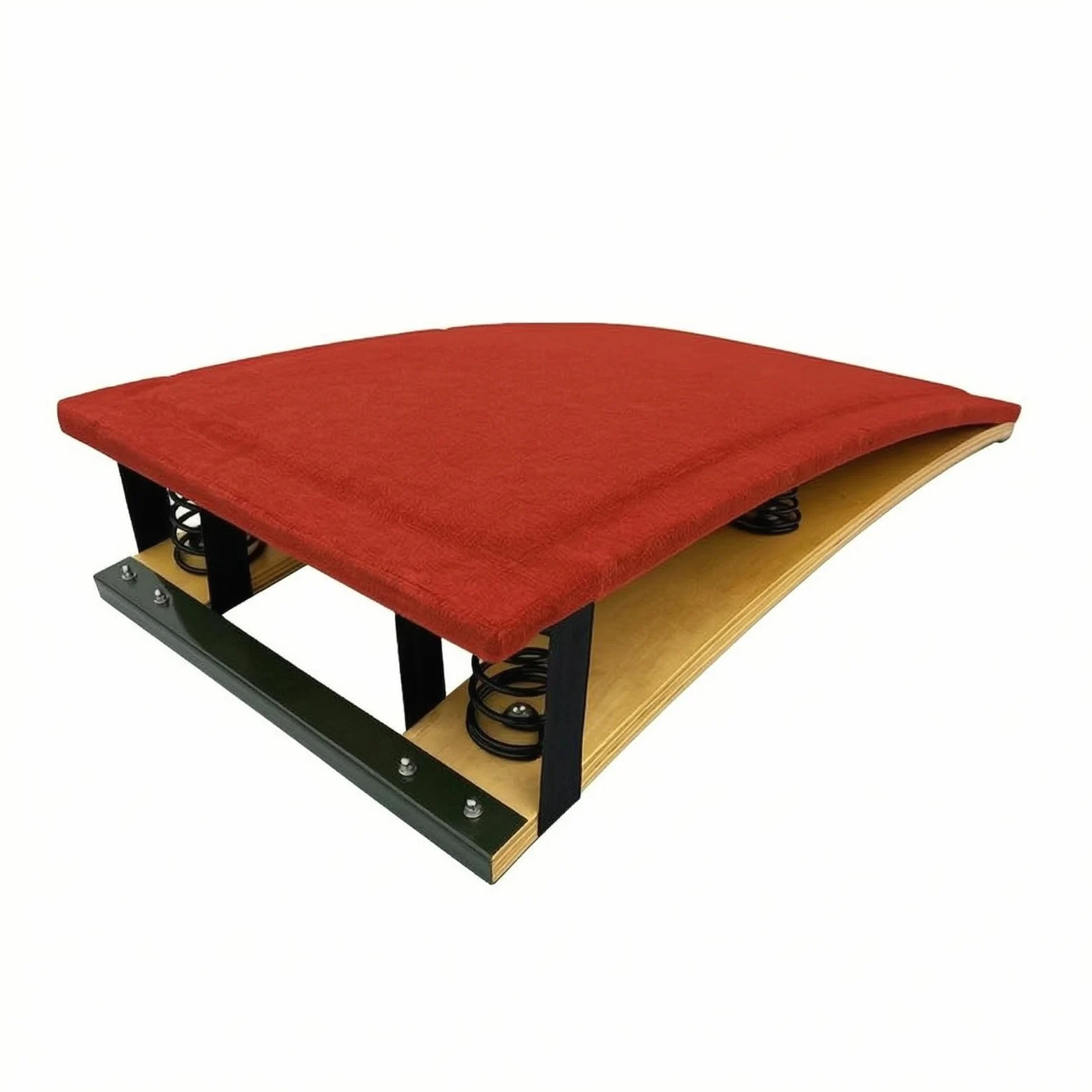 Trampolino per Bambini Tavola per Salto Pedana per Allenamento Molla Superficie Confortevole in Feltro Telaio, Tavola Da Salto Per Scuole Medie E Superiori, Quattro Molle Rinforzate