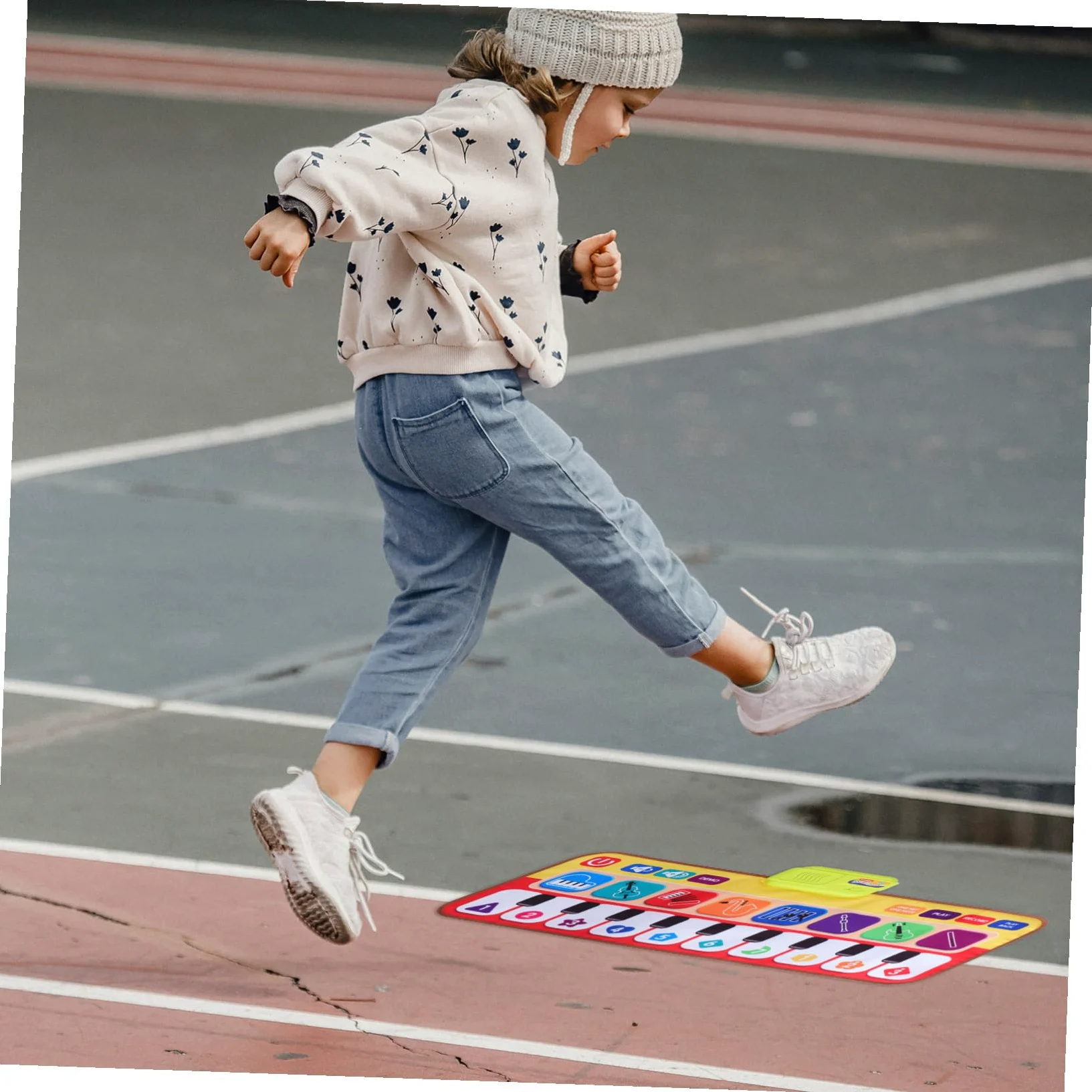 Tappeto Musicale Piano Danza 1 Pezzo in Plastica e Stoffa per Bambini | Tastiera Bimbi, Gioco Didattico Modalità Multiple, Regalo Educativo per Ragazzo e Ragazza