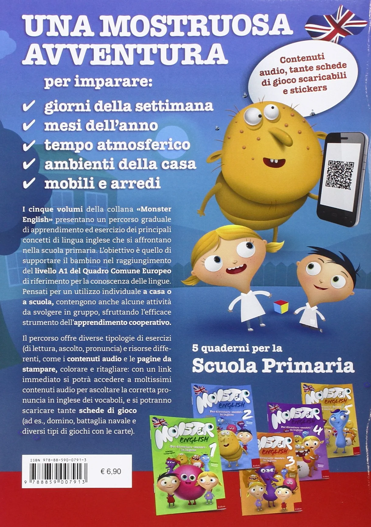 Monster English. Per diventare mostri in inglese. Con adesivi (Vol. 2)