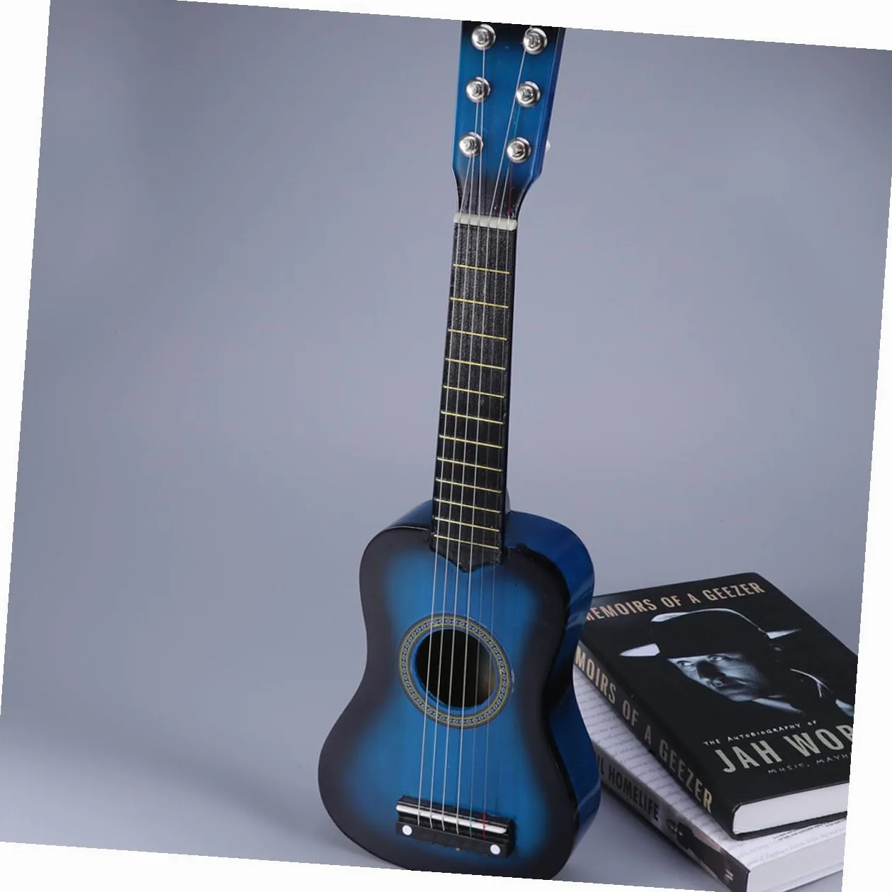 Chitarra Giocattolo Blu in Legno 23 Pollici per Bambini | Strumento Musicale Educativo, Design Creativo e Superficie Liscia, Back To School Party