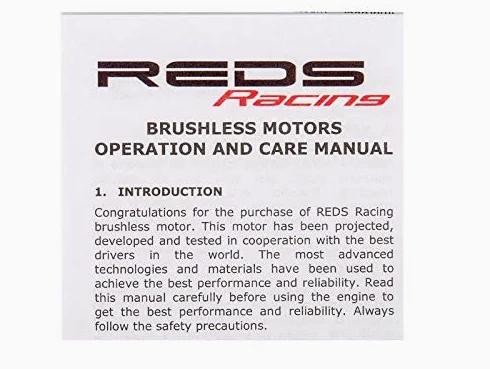 Reds Racing - Motore brushless VX3 540# 21.5T