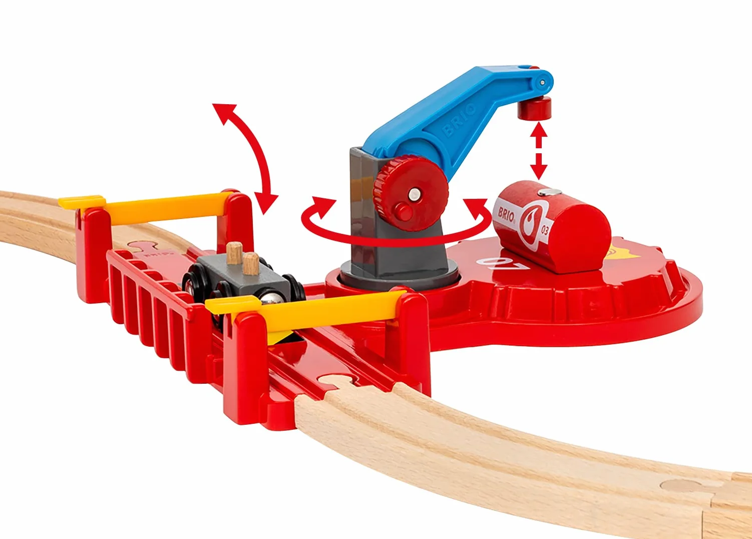 BRIO World 36025 Police and Fire Set Deluxe - Grande kit di soccorso con stazione di polizia, treno dei pompieri, elicottero antincendio e ambulanza - Consigliato per bambini dai 3 anni in su