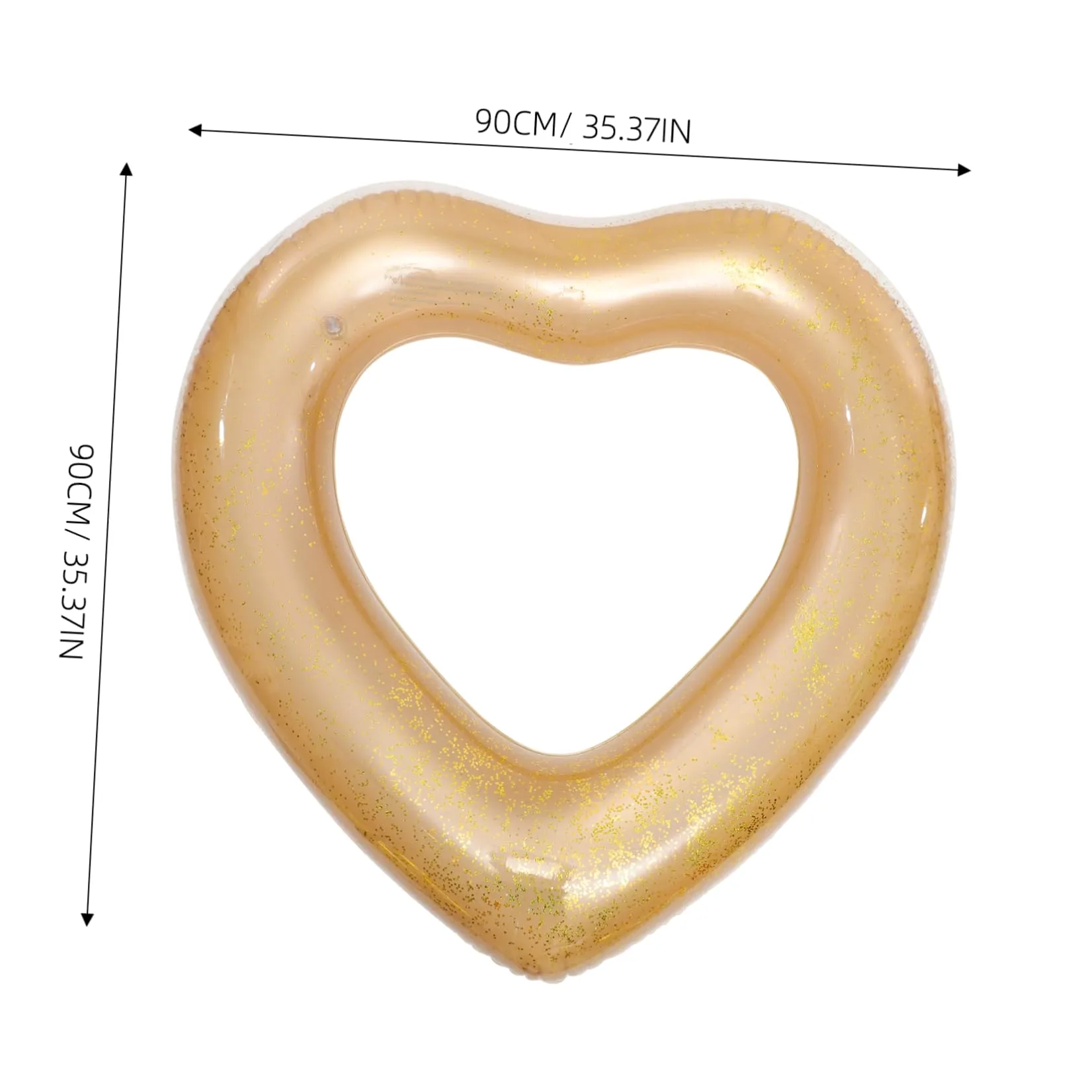 TOYANDONA Salvagente a Forma Di Cuore Galleggia Zattera Piscina Per Piscina Anelli Da Piscina Gonfiabili Piscina Gonfiabile Per Giocattolo Da Piscina Estivo Pvc Bianca