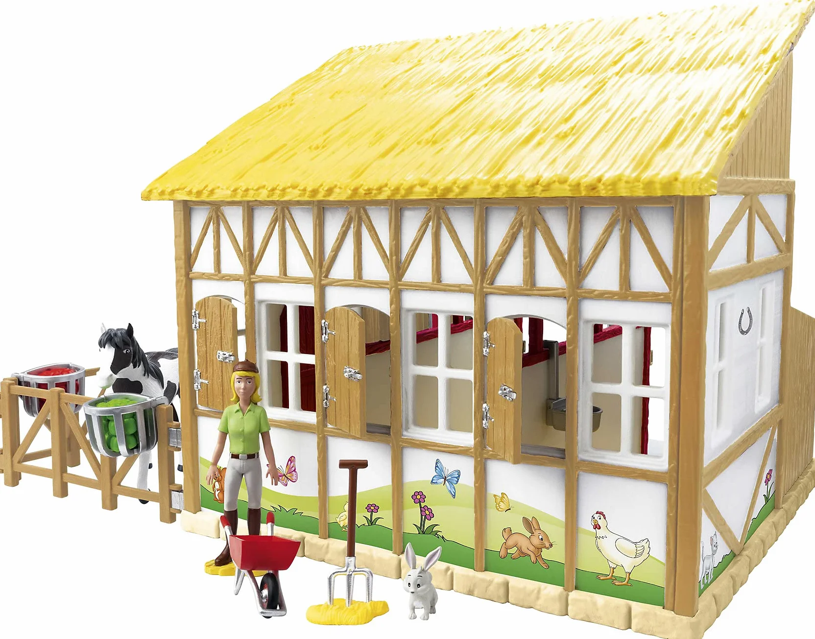CRAZE Bibi e Tina Set da gioco Martinshof con cavalli, personaggi e accessori Bibi Blocksberg 35009