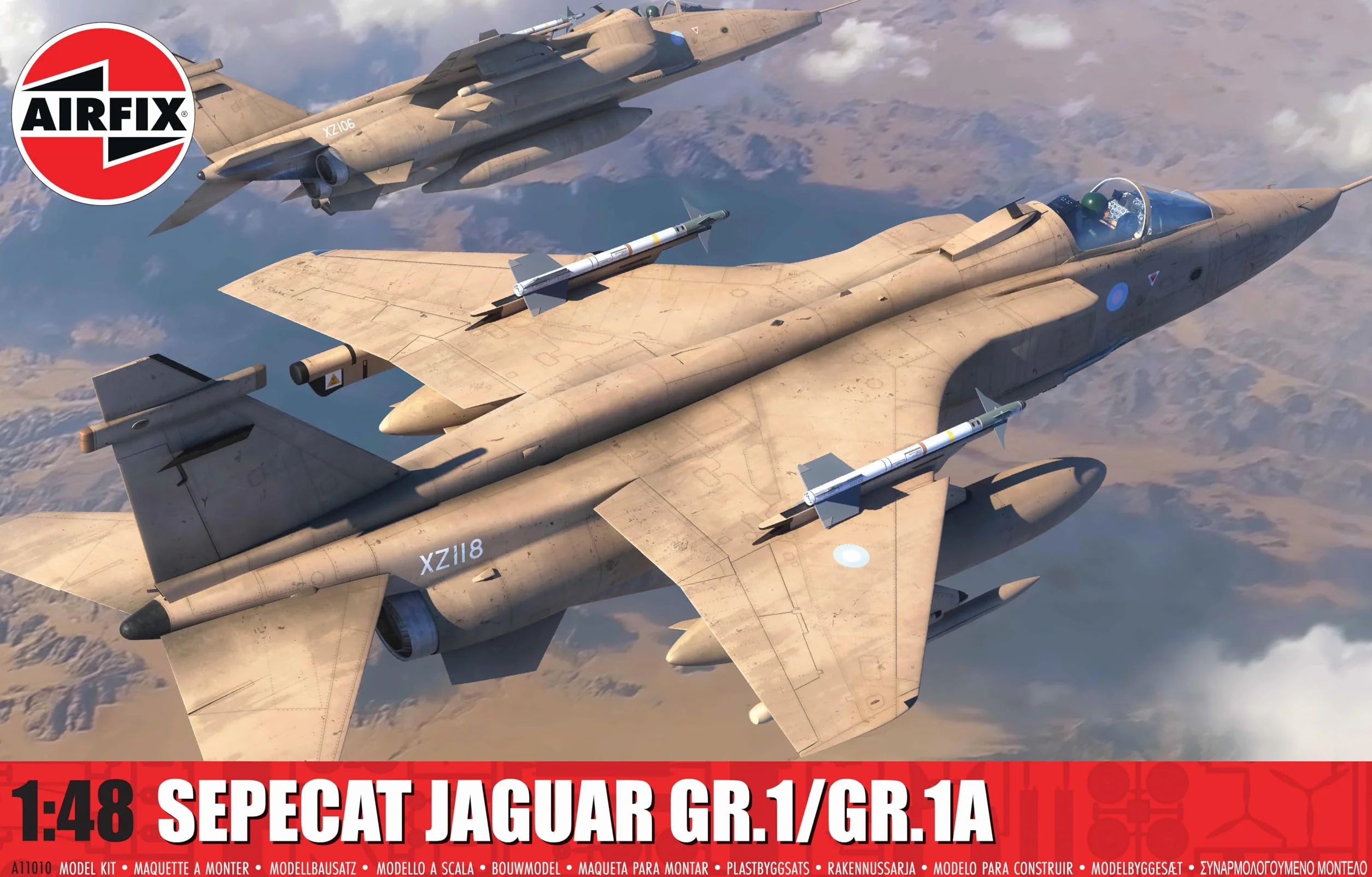 Airfix Classic Kit A11010 SEPECAT Jaguar GR.1/GR.1A