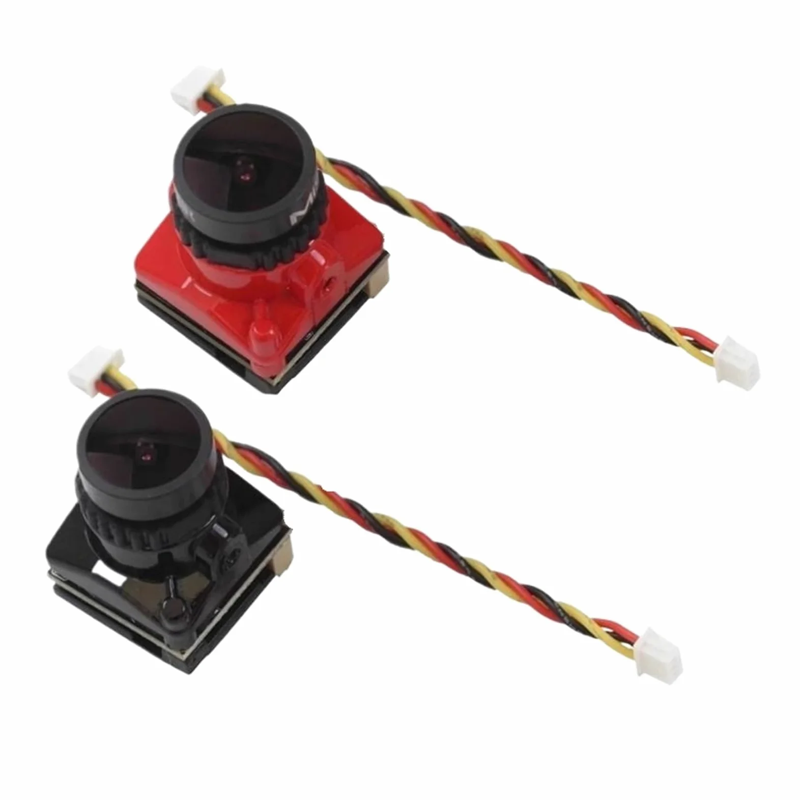 Telecamera micro FPV 573A Obiettivo 1800TVL 2,1 mm DC5-40 ampio | Mini telecamera ad alta risoluzione for la manutenzione sostitutiva dei droni da corsa RC(Black)