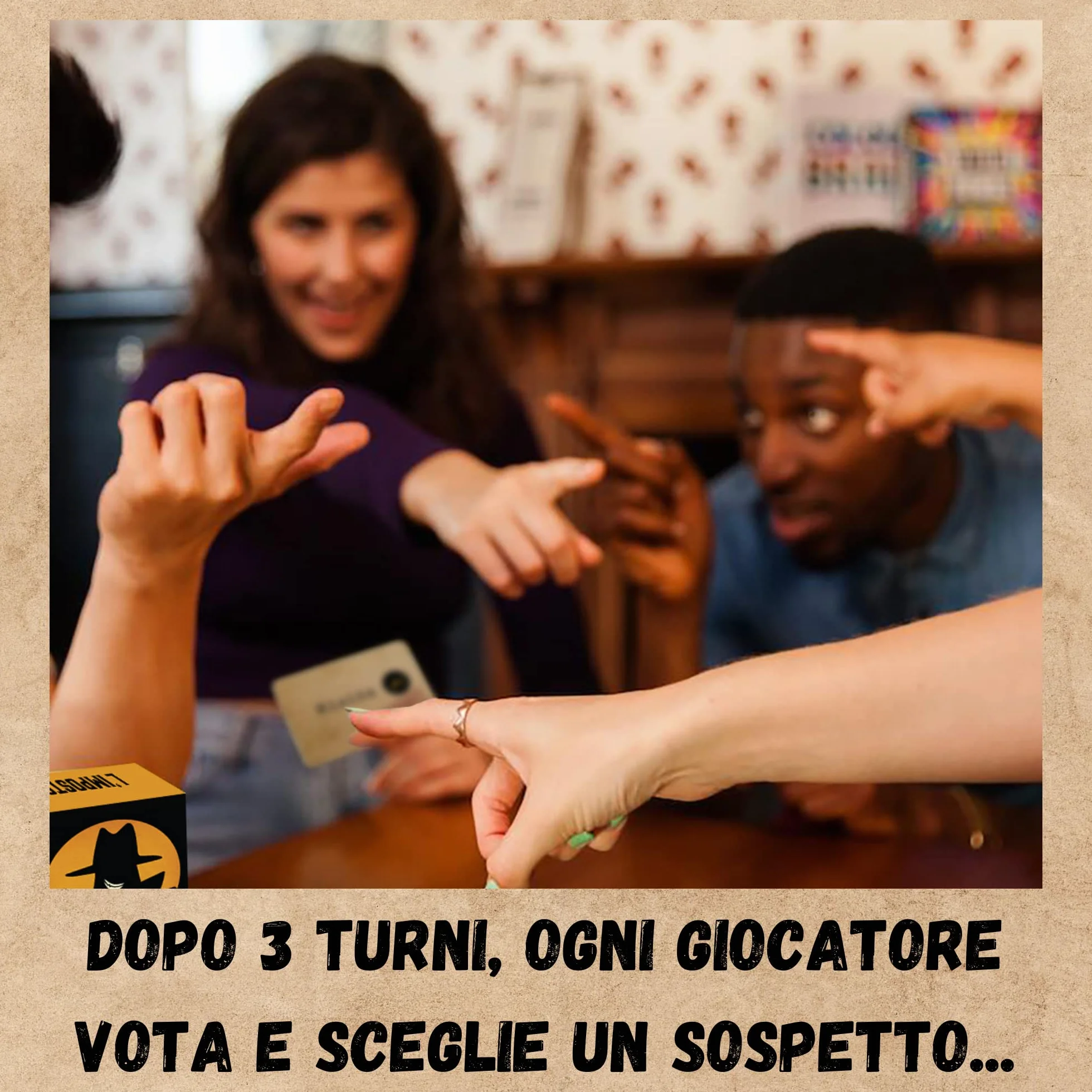 L'Impostore Gioco di Bluff e Parole 110 Carte 4-6 Giocatori 15 Min Gioco da Tavolo per Adulti e Ragazzi 10+